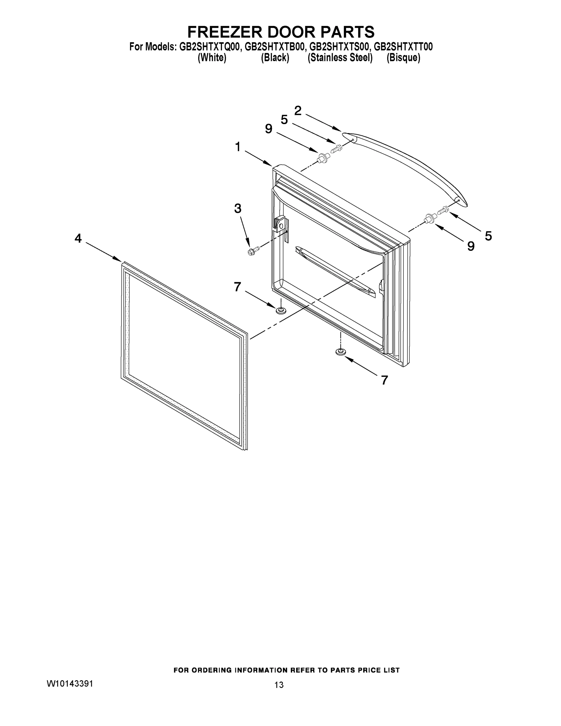 07 - FREEZER DOOR PARTS