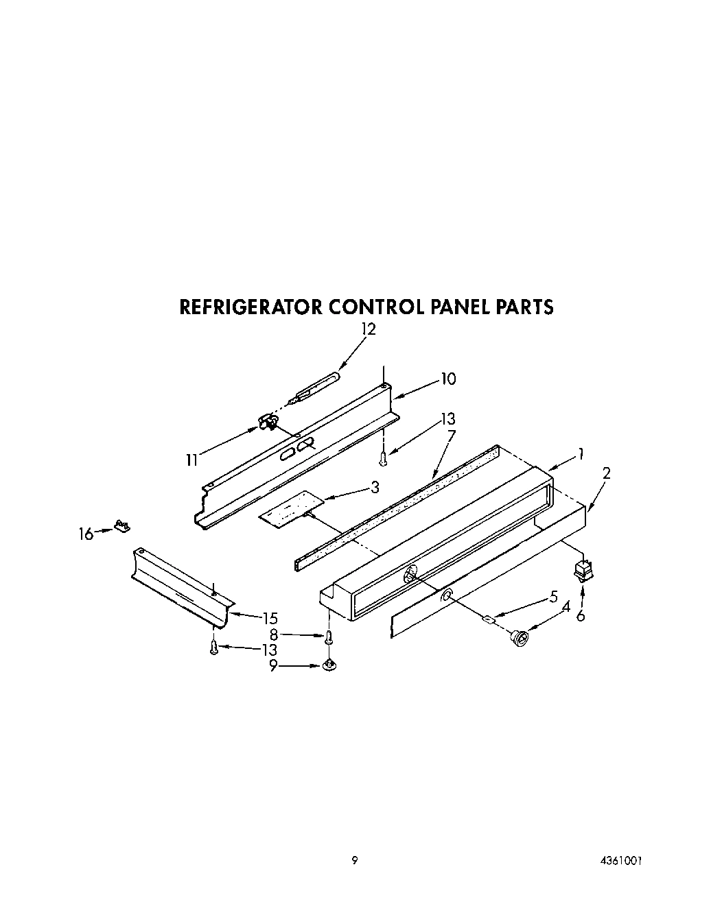 08 - REFRIGERATOR CONTROL PANEL