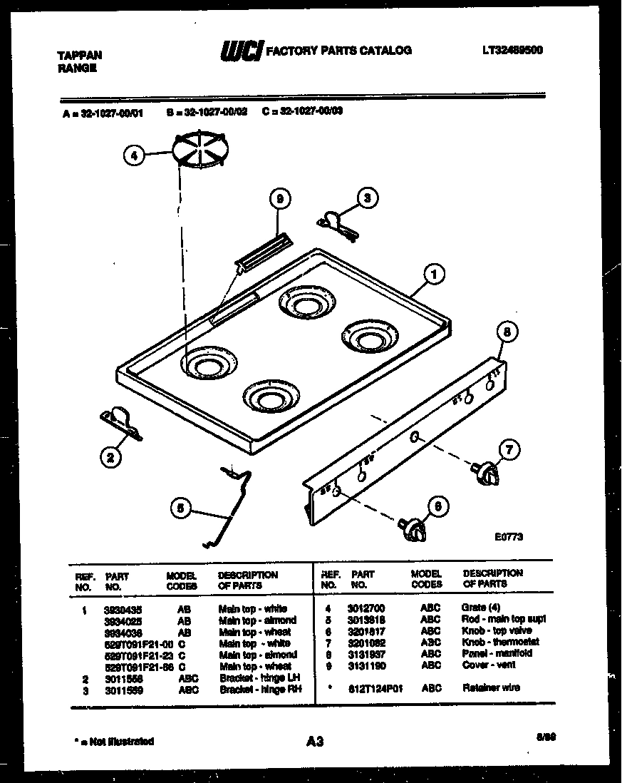 03 - COOKTOP PARTS