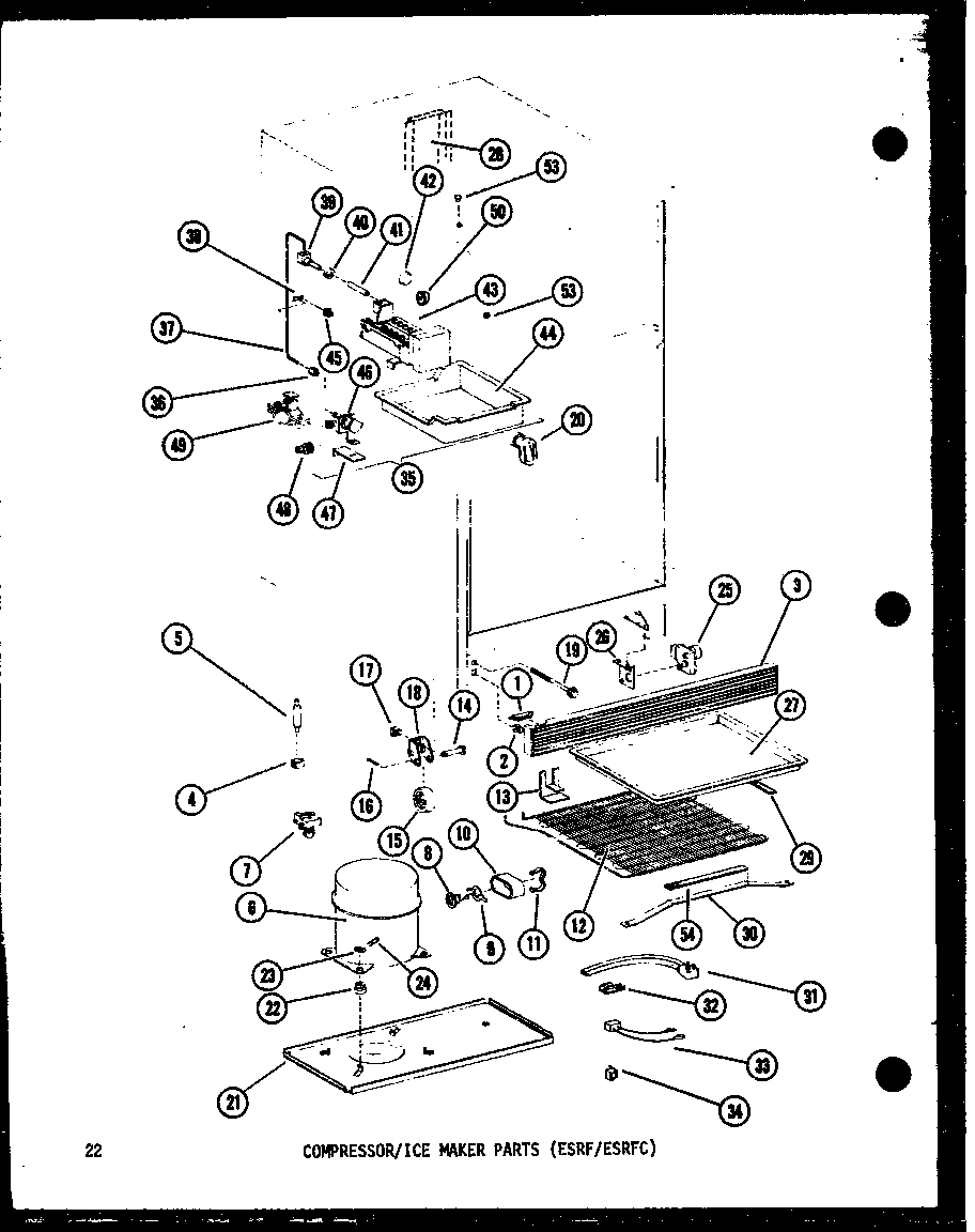 01 - COMPRESSOR/ICE MAKER PARTS (ESRF/ESRFC)