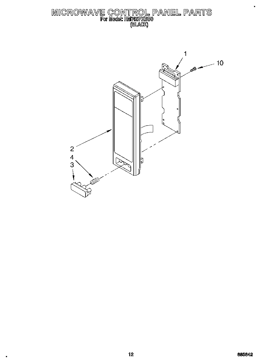 09 - MICROWAVE CONTROL PANEL