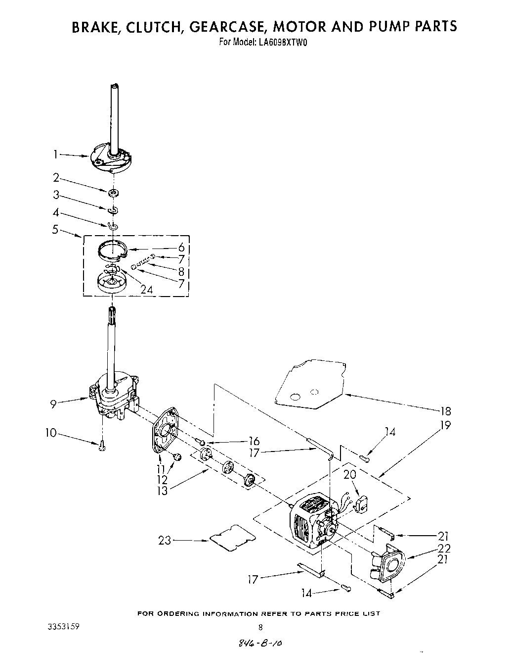 07 - BRAKE, CLUTCH, GEARCASE, MOTOR AND PUMP