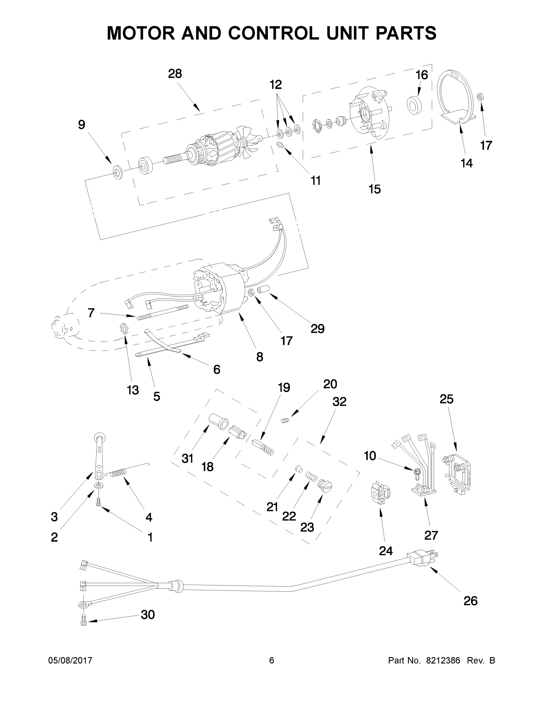 04 - MOTOR AND CONTROL UNIT PARTS