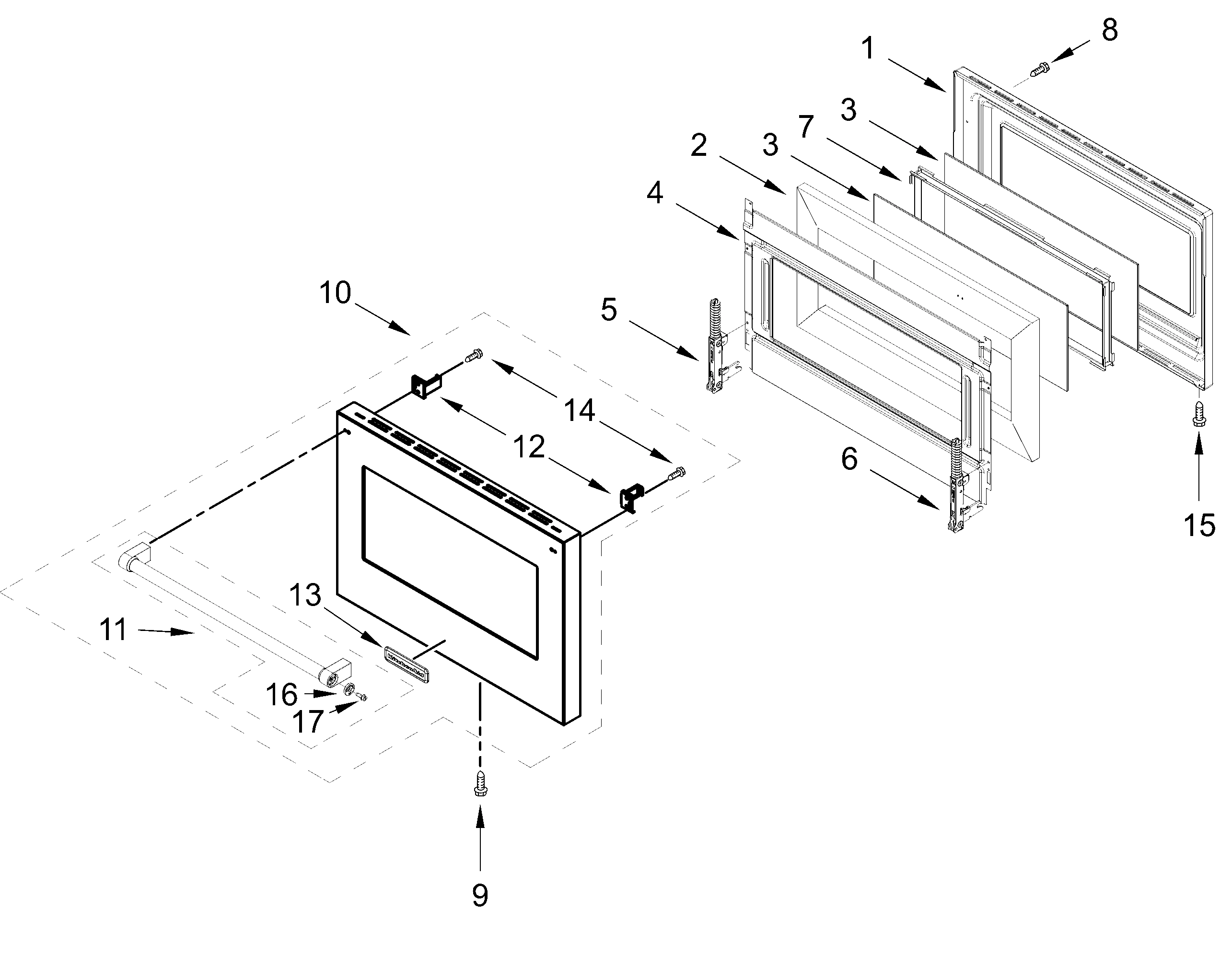 OVEN DOOR PARTS (30 in)