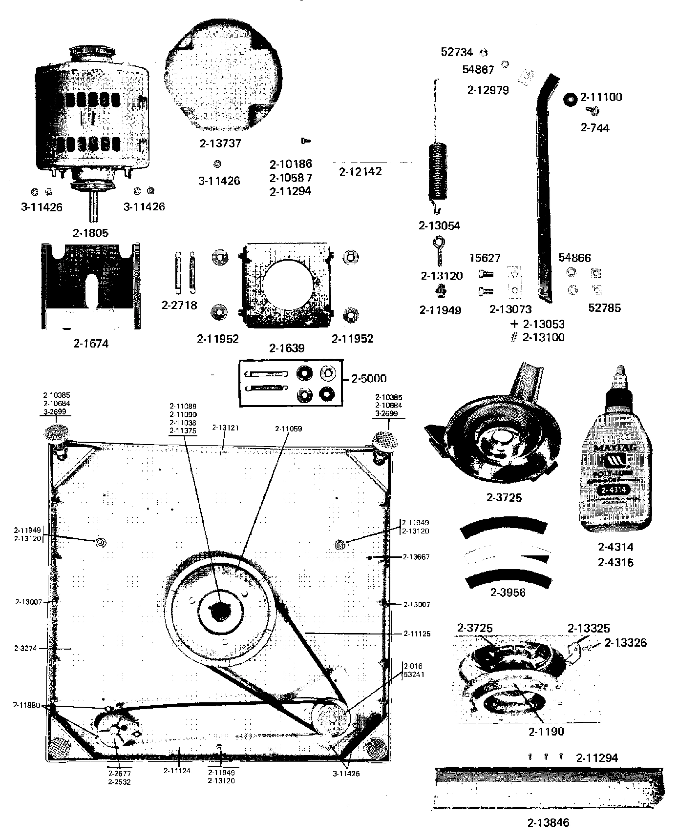 06 - MOTOR MOUNT, BASE FRAME & CENTERING SPRS
