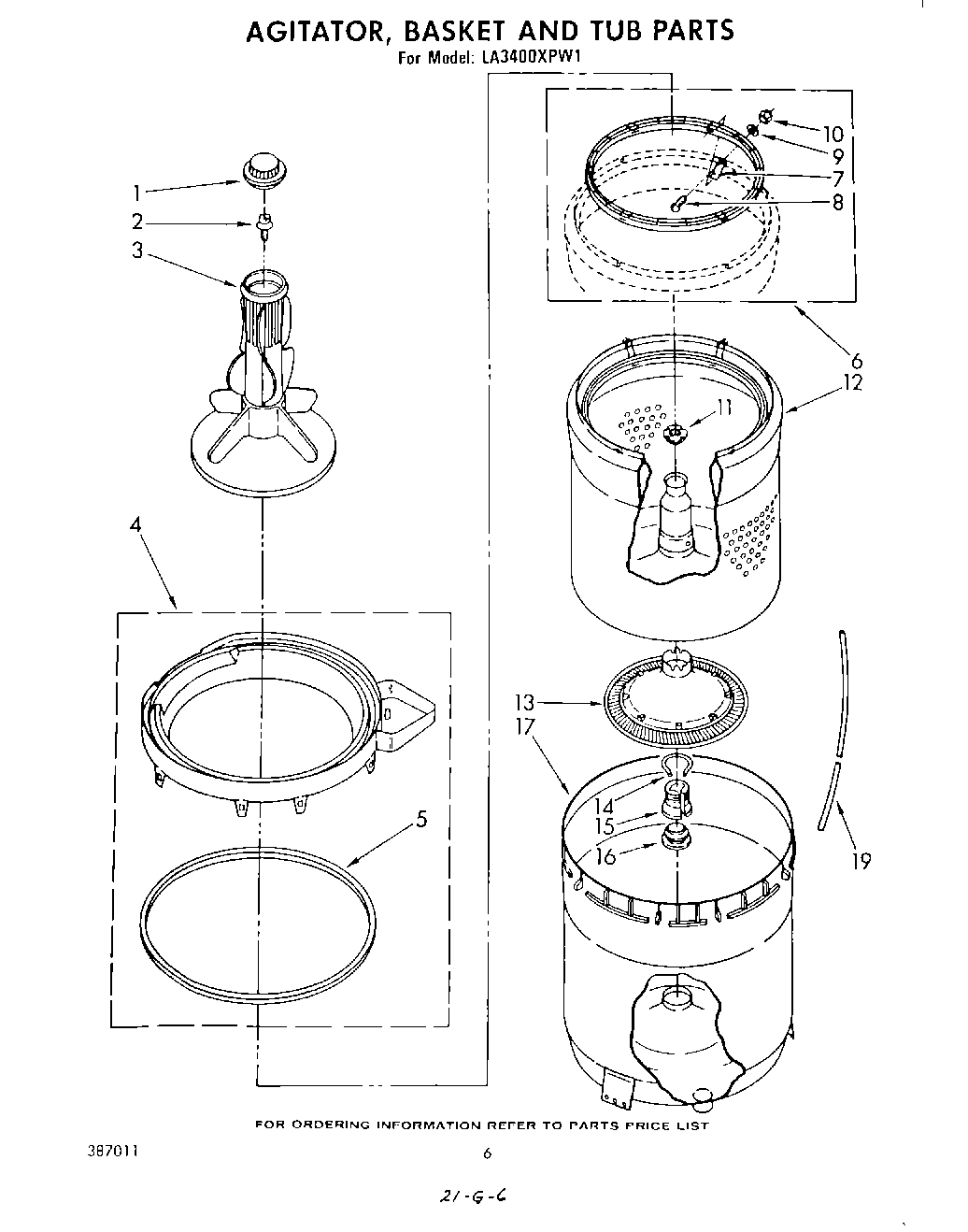 04 - AGITATOR, BASKET AND TUB