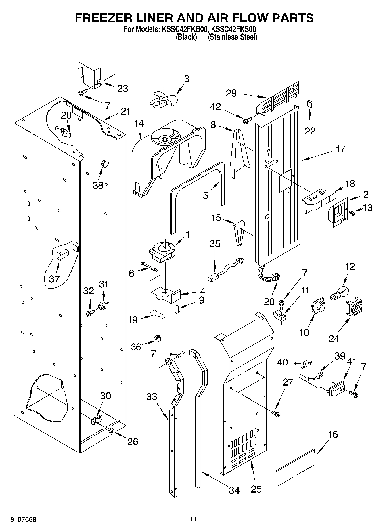 08 - FREEZER LINER AND AIR FLOW