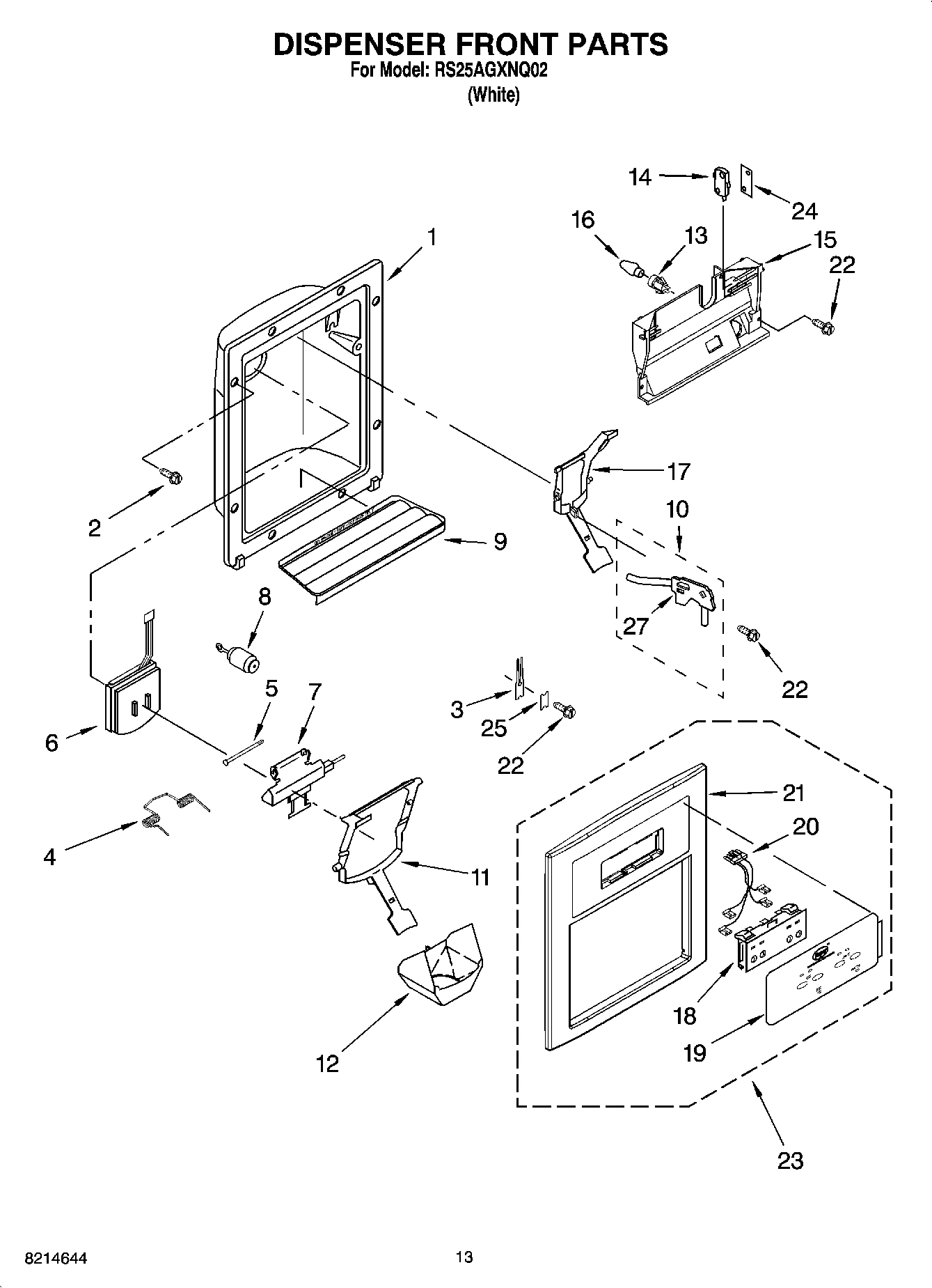 08 - DISPENSER FRONT PARTS