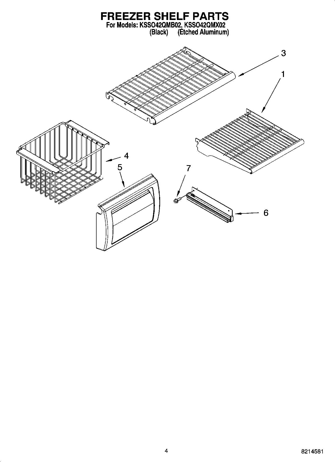 03 - FREEZER SHELF PARTS