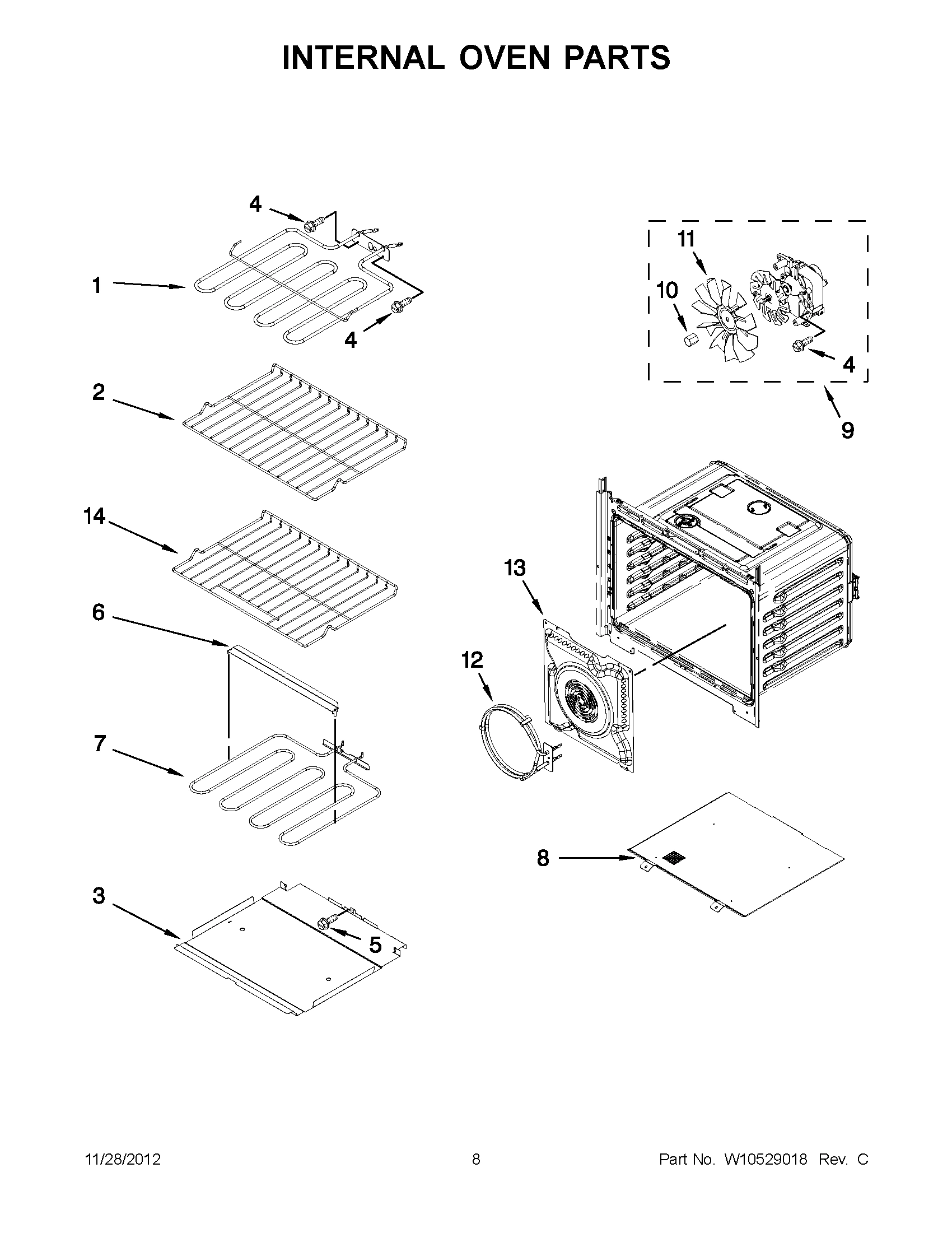 04 - INTERNAL OVEN PARTS
