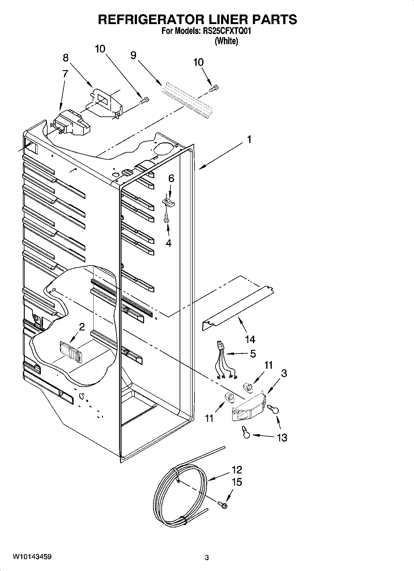 02 - REFRIGERATOR LINER PARTS