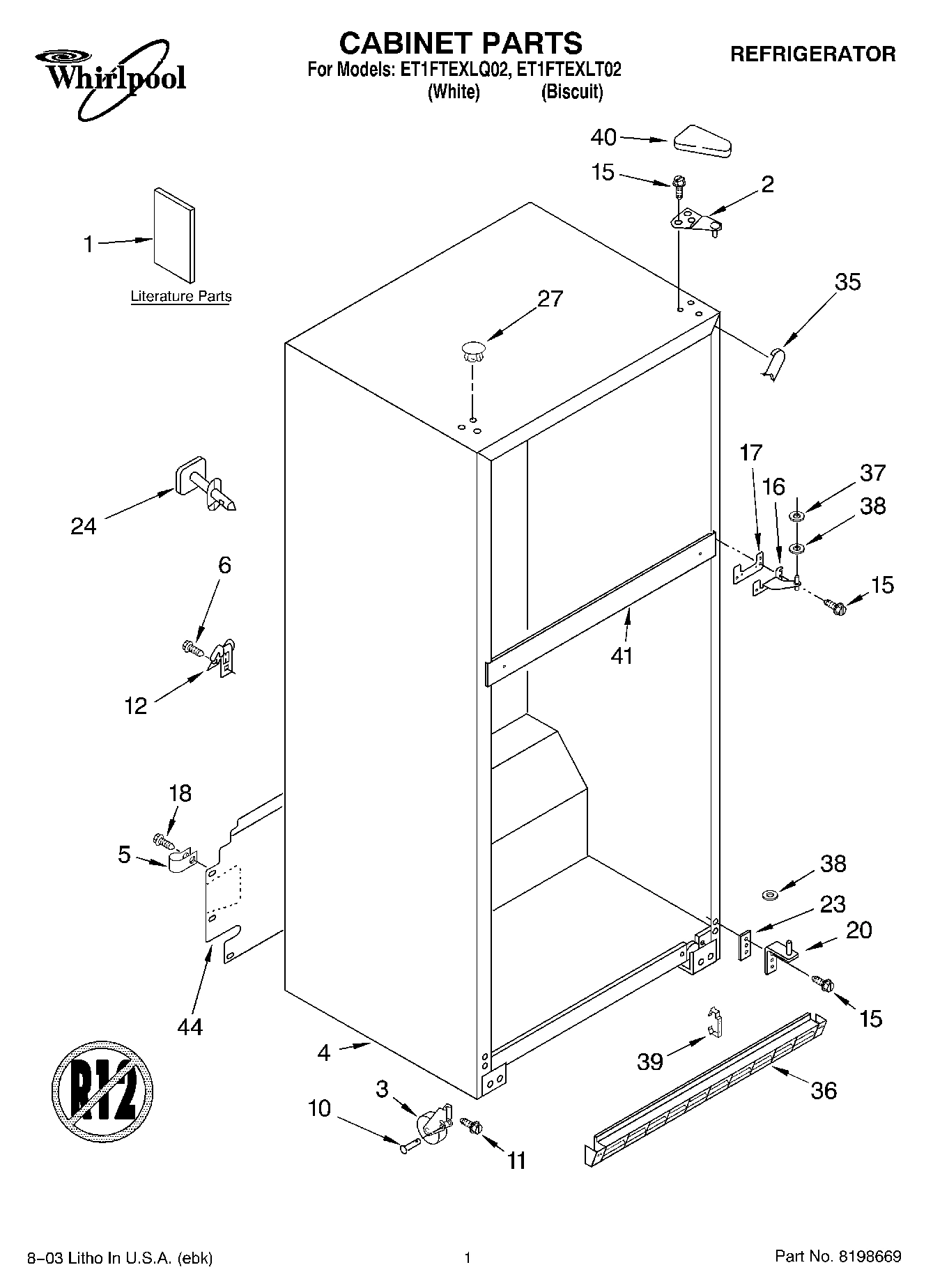 01 - CABINET PARTS