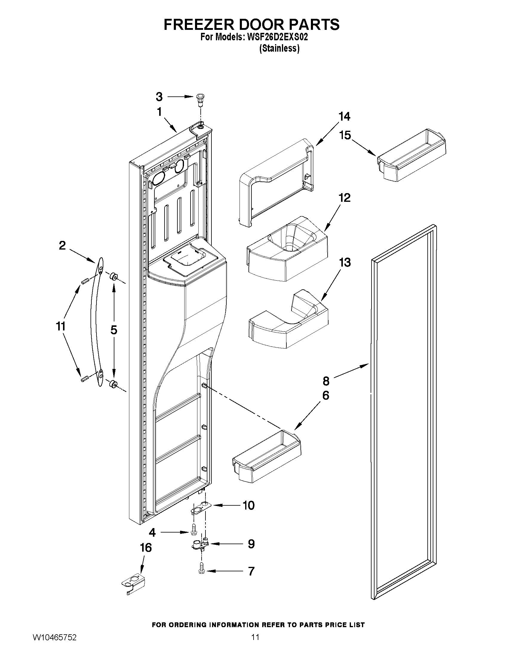 07 - FREEZER DOOR PARTS