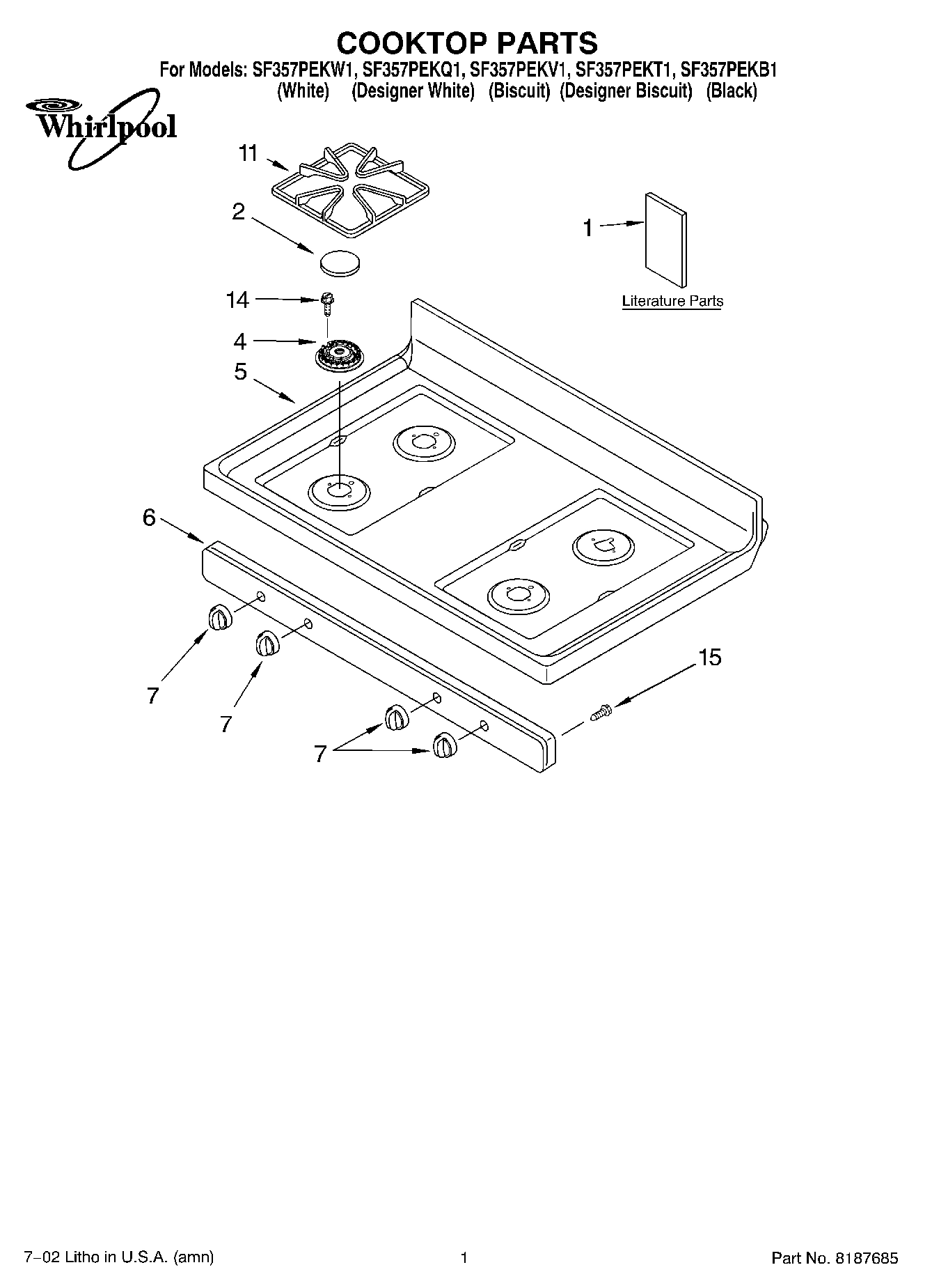 01 - COOKTOP, LITERATURE
