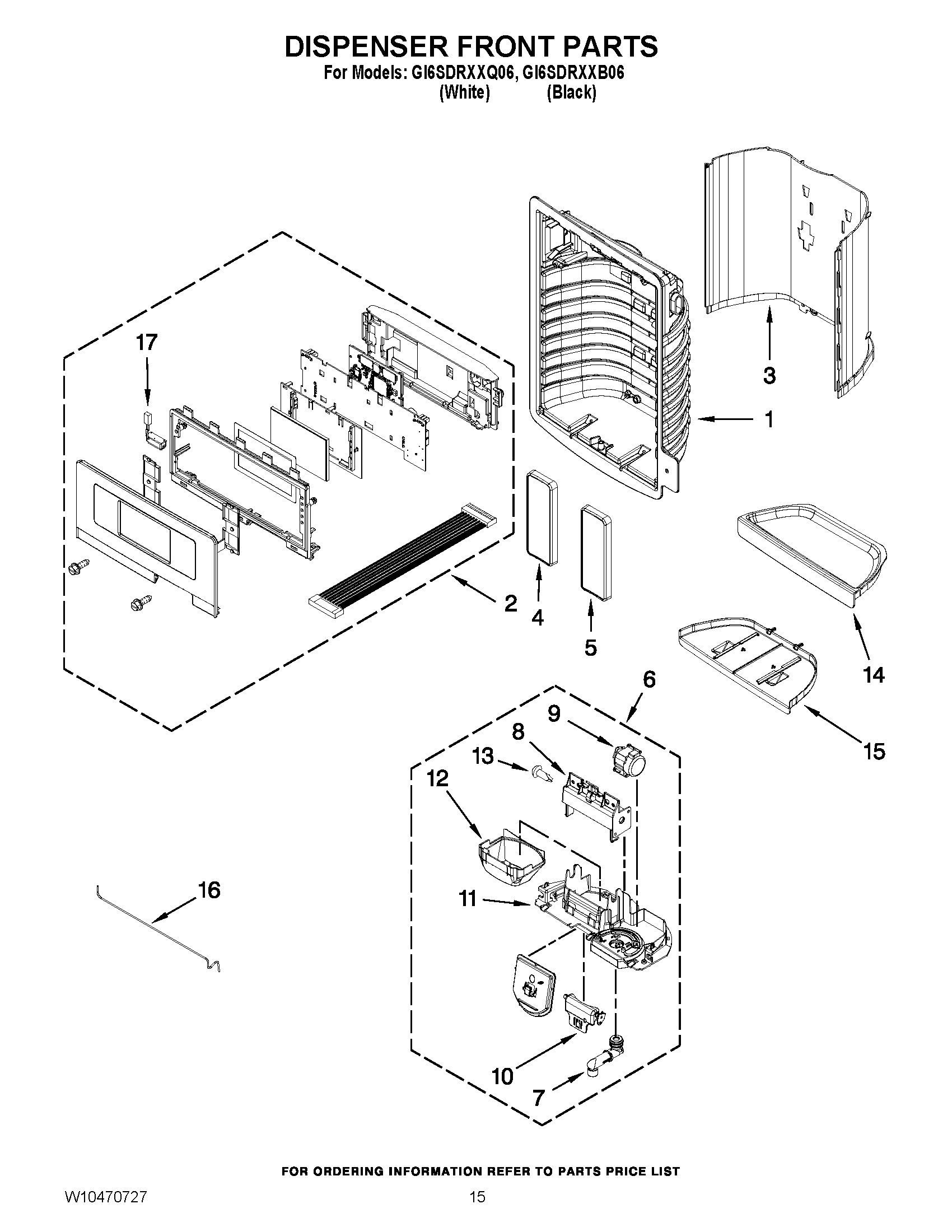 08 - DISPENSER FRONT PARTS