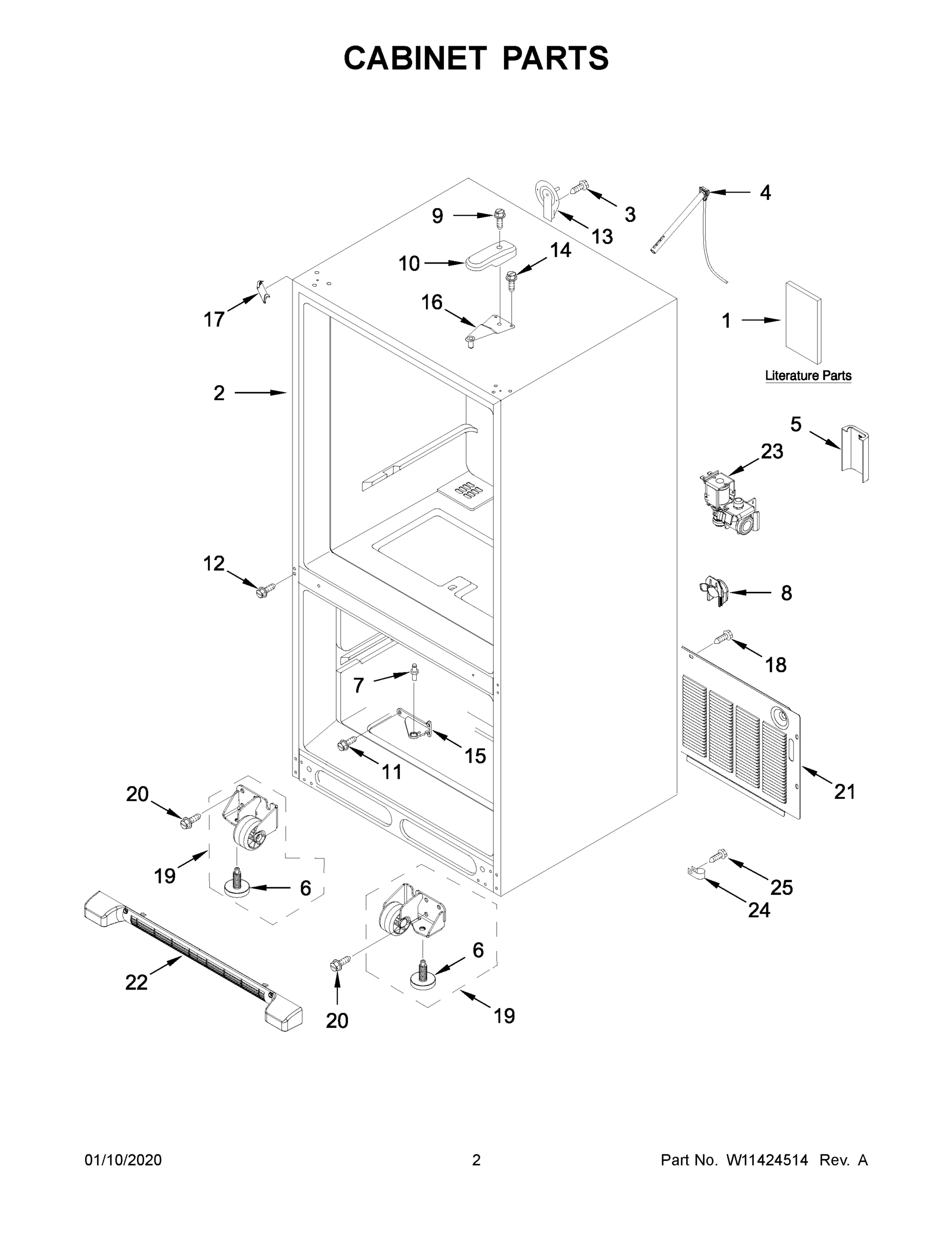 02 - CABINET PARTS