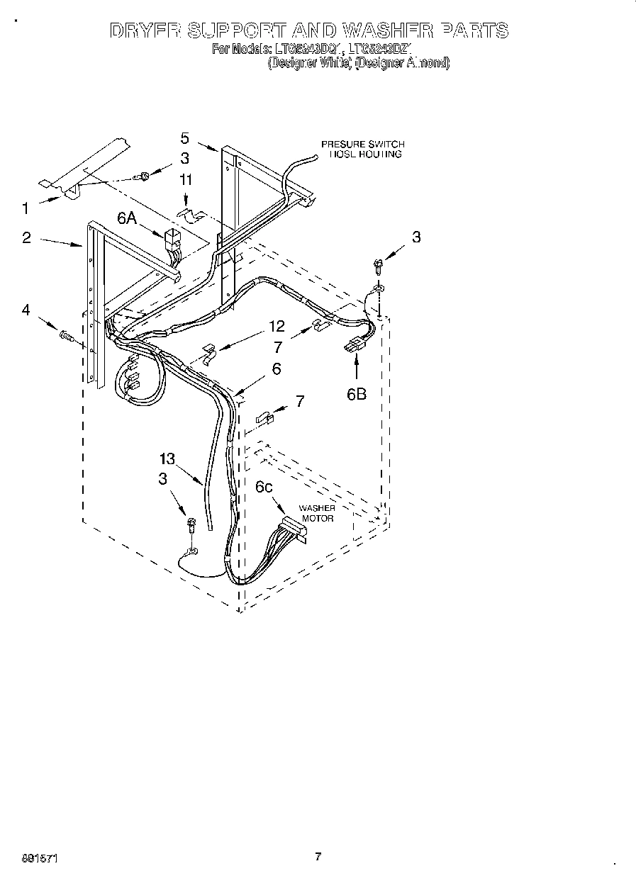 05 - DRYER SUPPORT AND WASHER