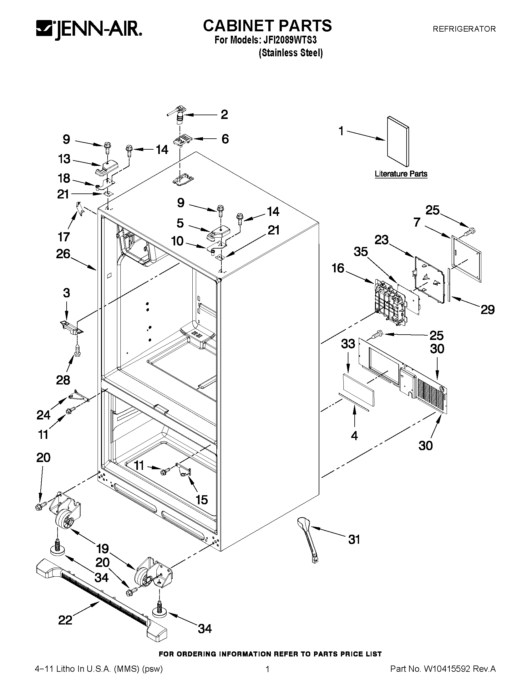 01 - CABINET PARTS
