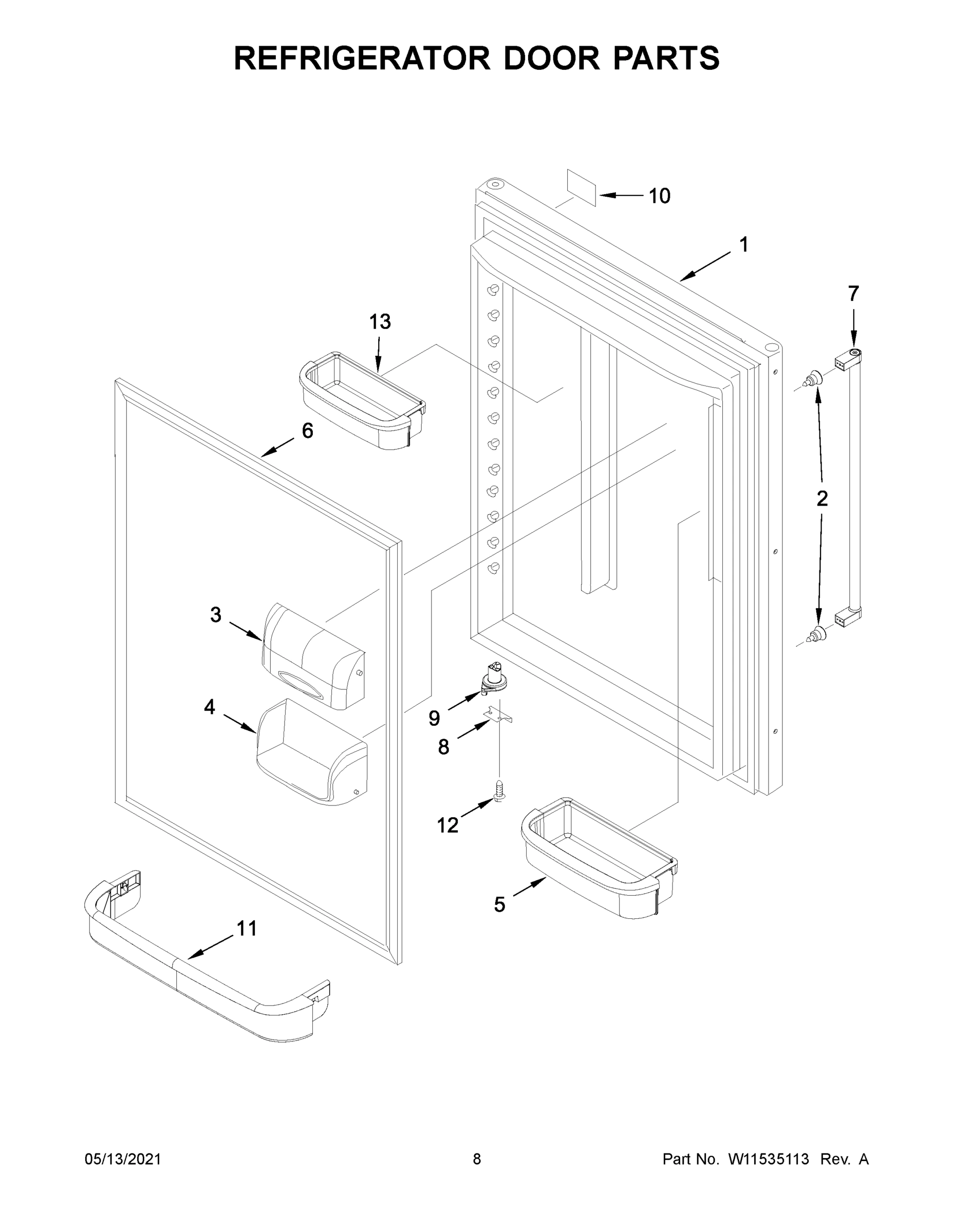 05 - REFRIGERATOR DOOR PARTS