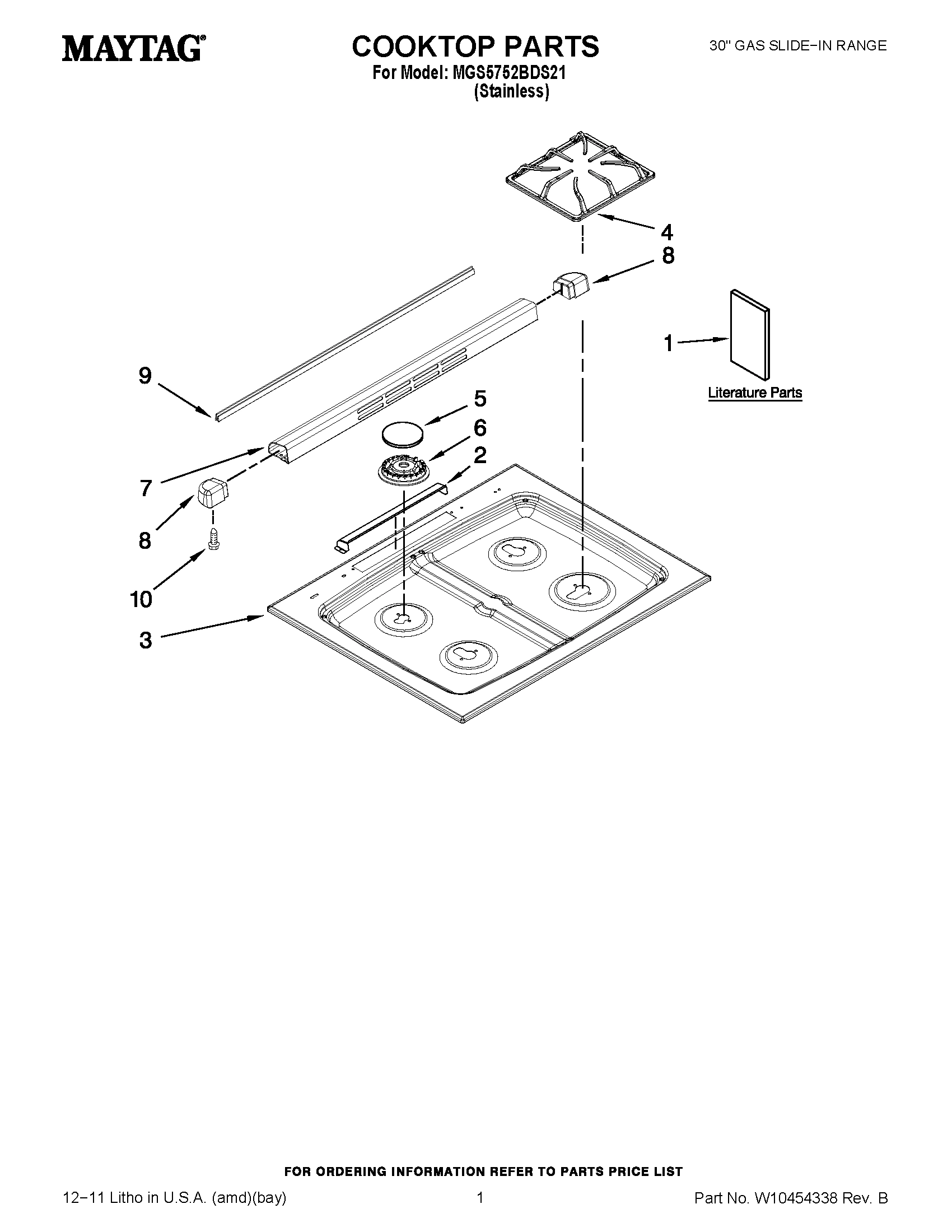 01 - COOKTOP PARTS