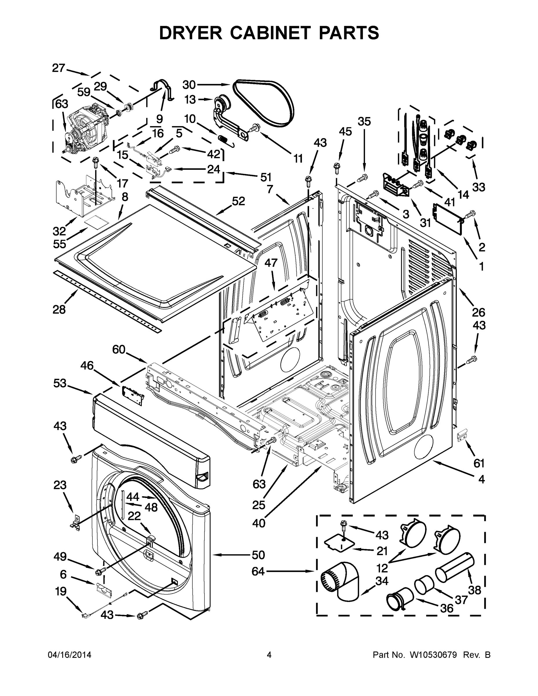 03 - DRYER CABINET PARTS