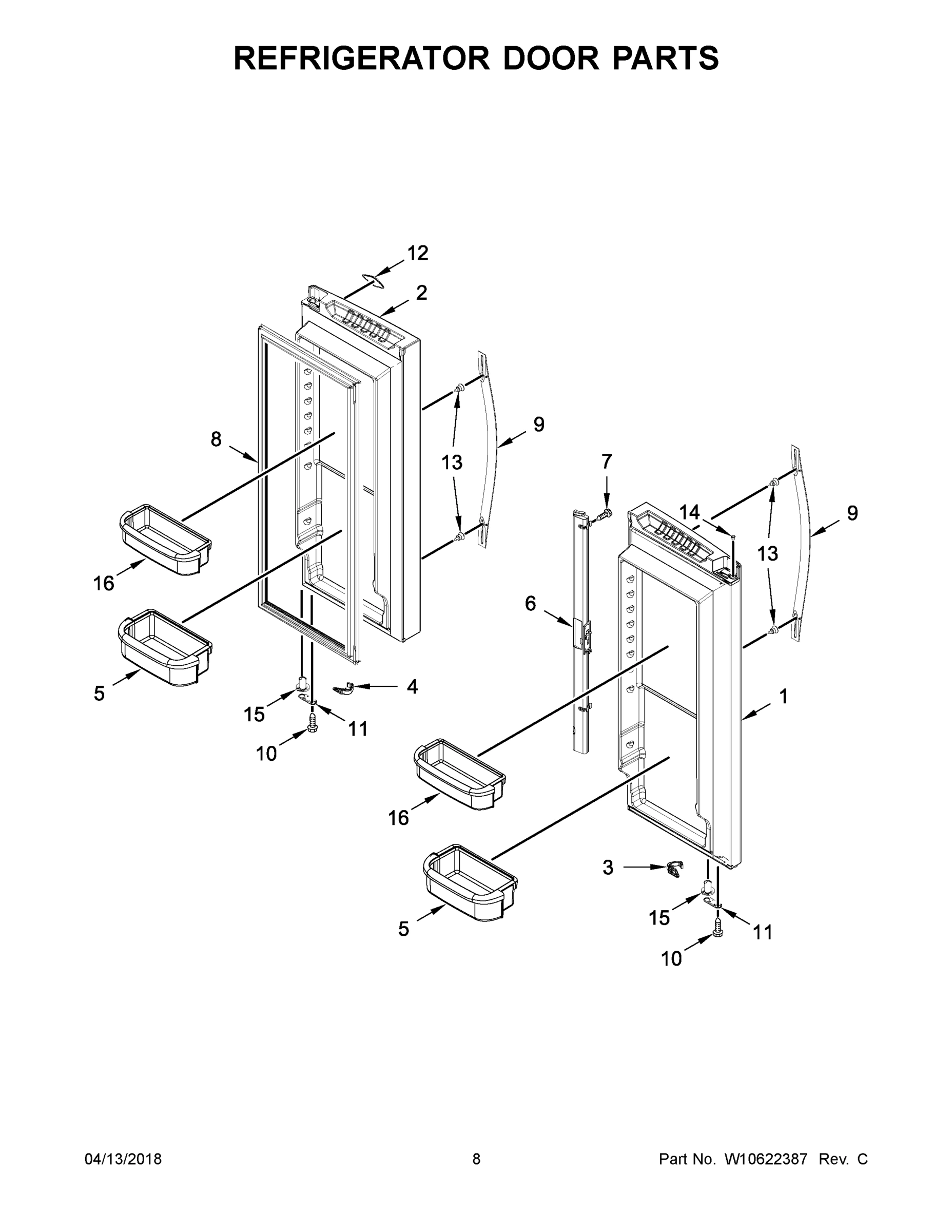 05 - REFRIGERATOR DOOR PARTS
