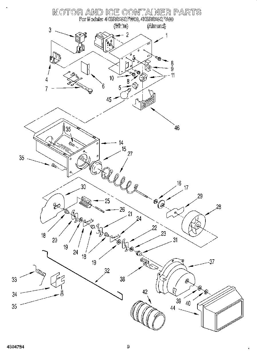 06 - MOTOR AND ICE CONTAINER