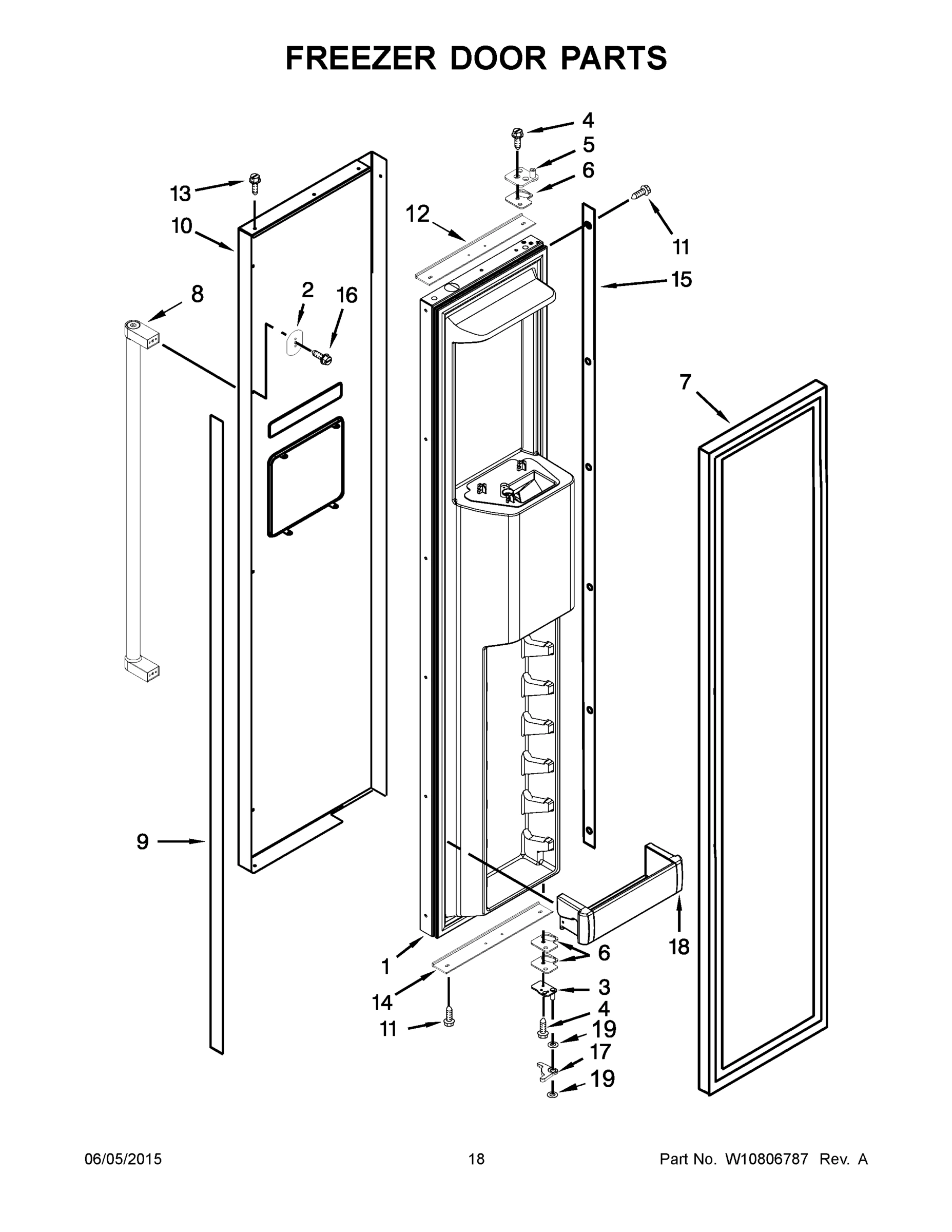 10 - FREEZER DOOR PARTS
