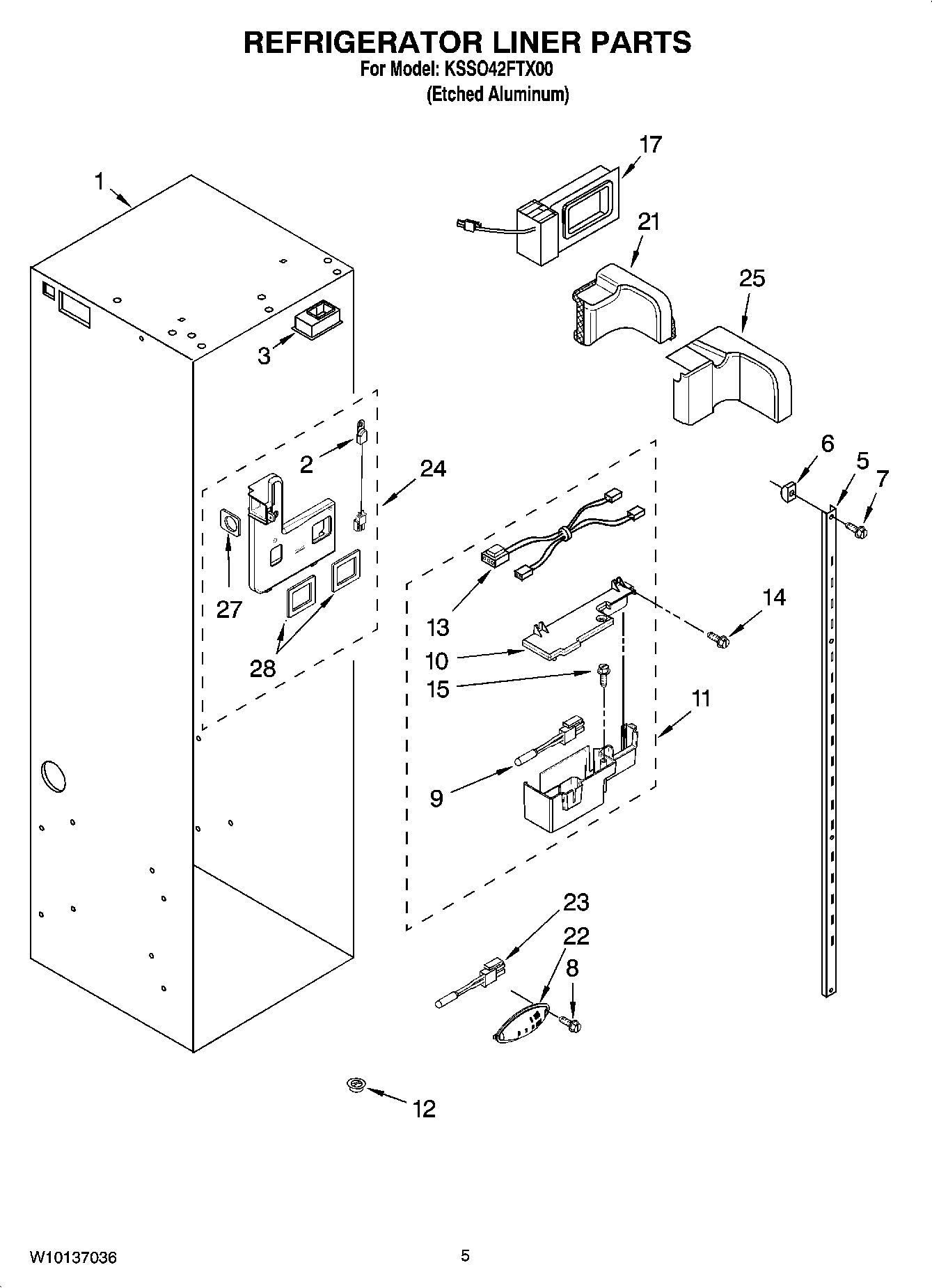 04 - REFRIGERATOR LINER PARTS