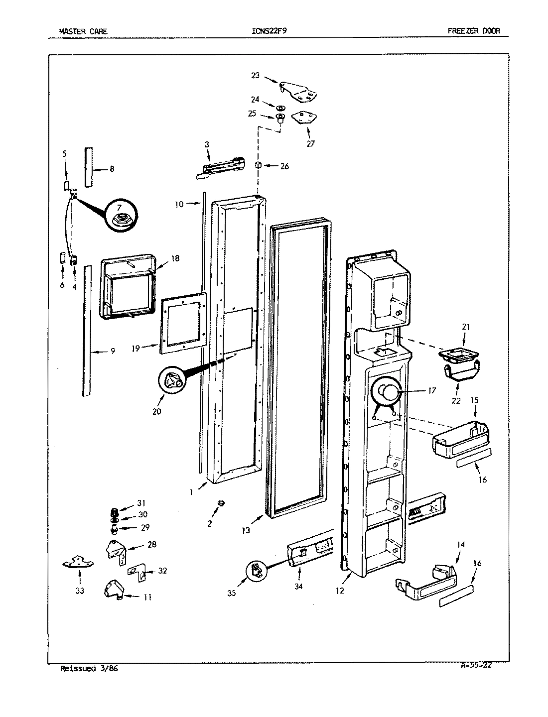 02 - FREEZER DOOR