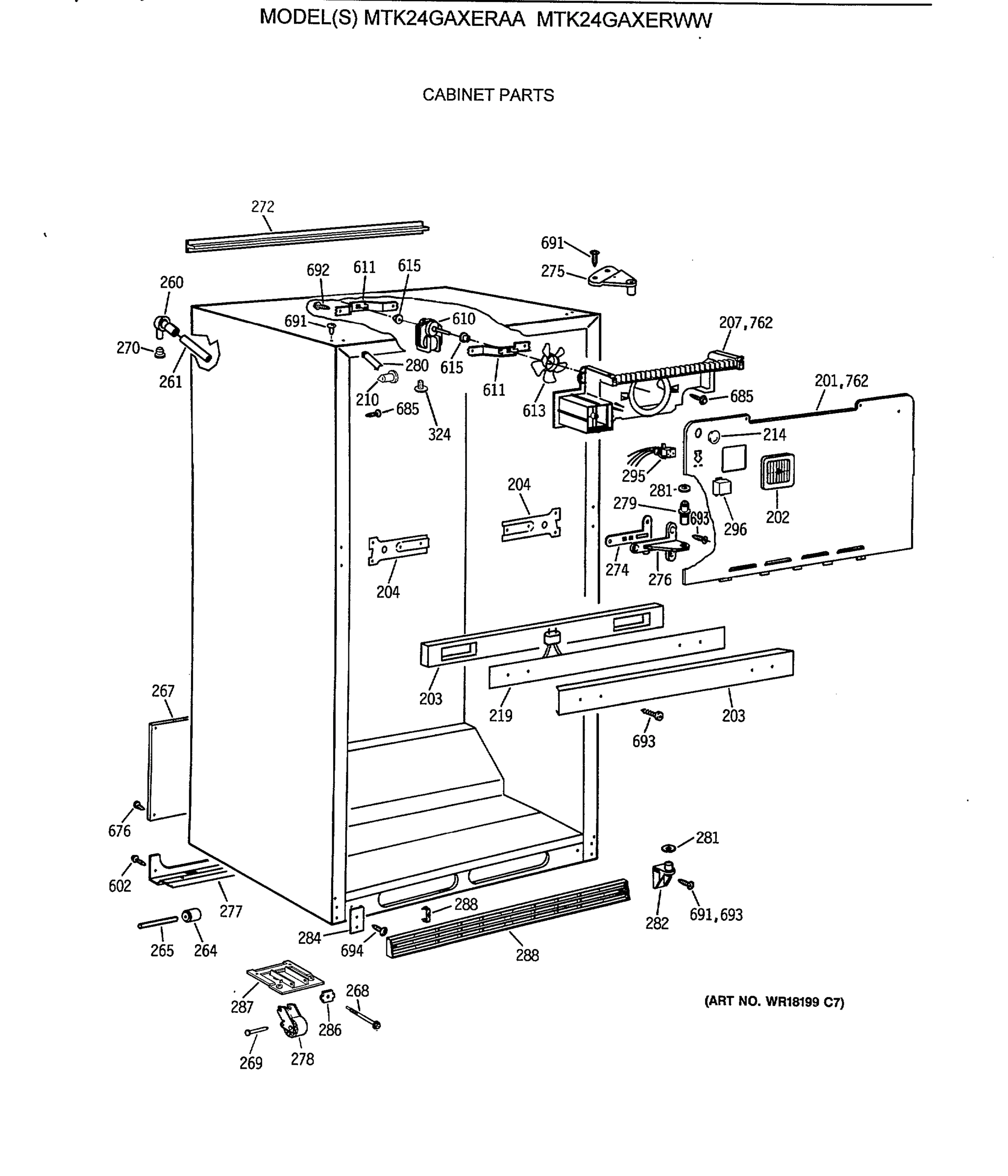 CABINET PARTS