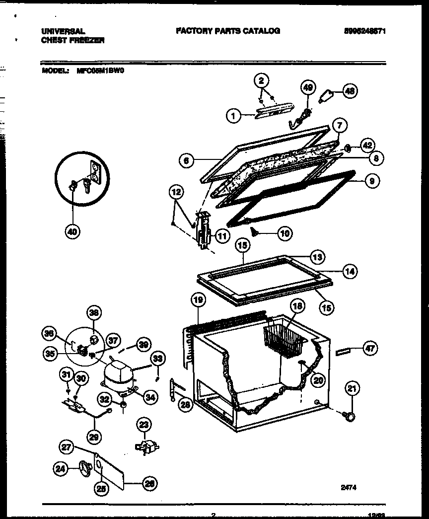 02 - CHEST FREEZER PARTS