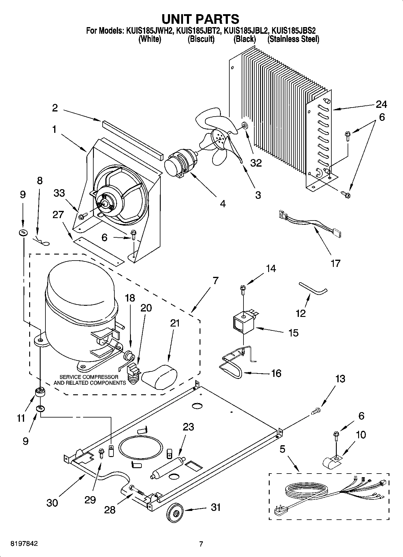 05 - UNIT PARTS, OPTIONAL PARTS (NOT INCLUDED)