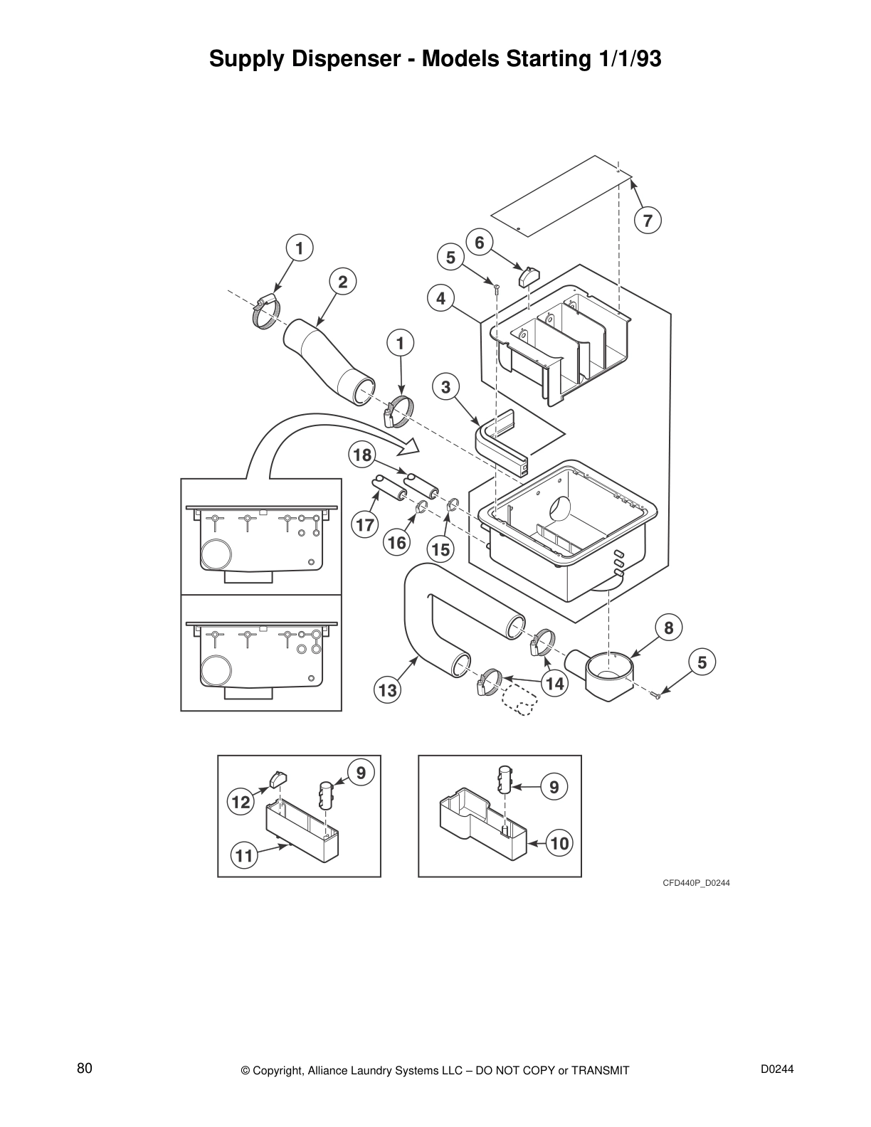 Supply Dispenser - Models Starting 1/1/93