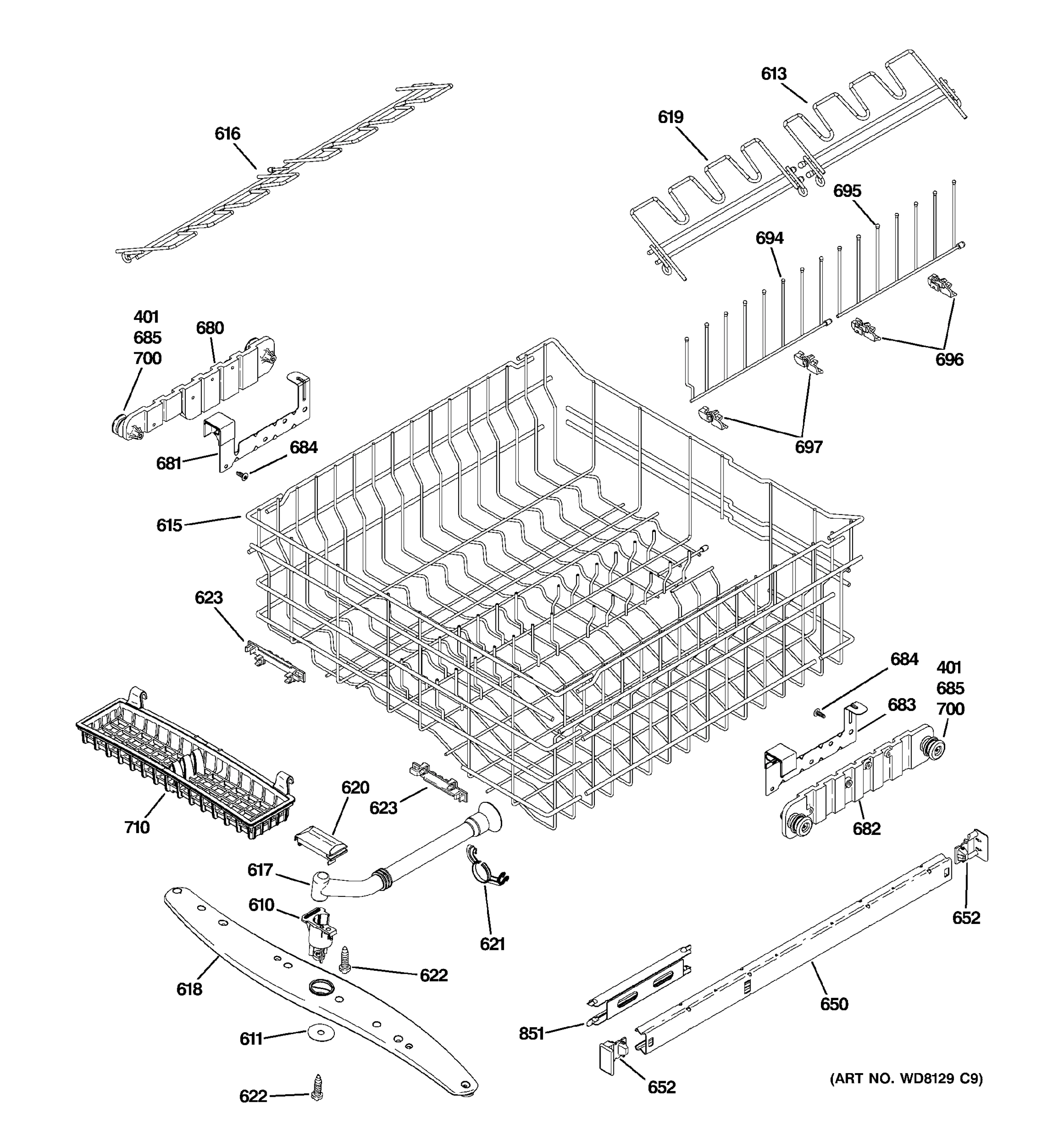 UPPER RACK ASSEMBLY