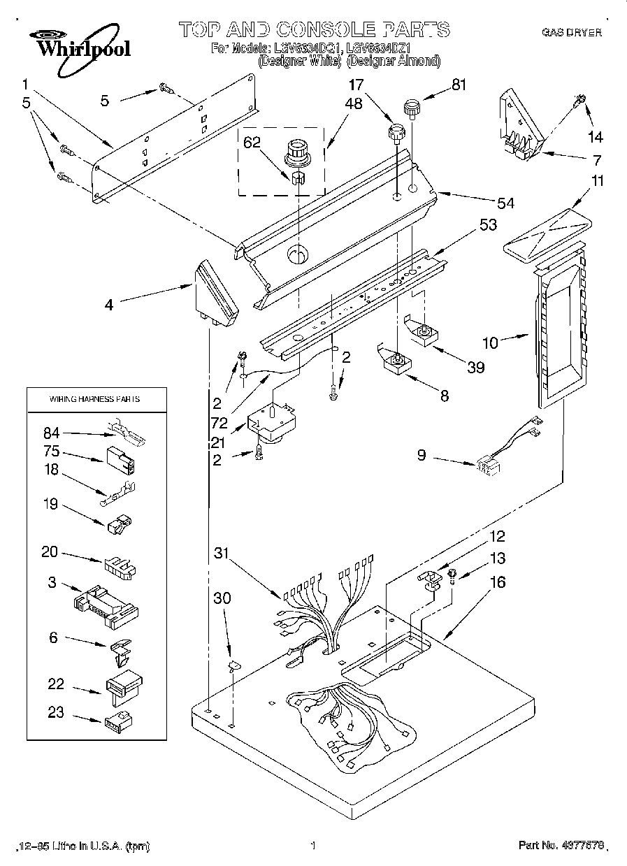 01 - TOP AND CONSOLE, LIT/OPTIONAL