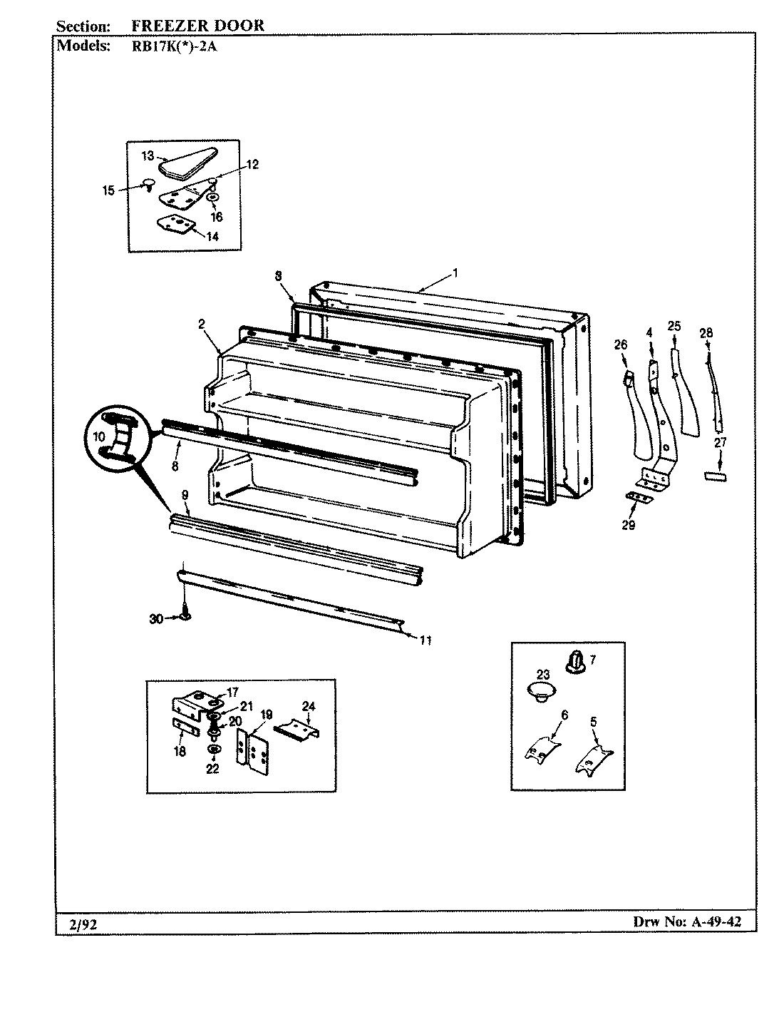 02 - FREEZER DOOR