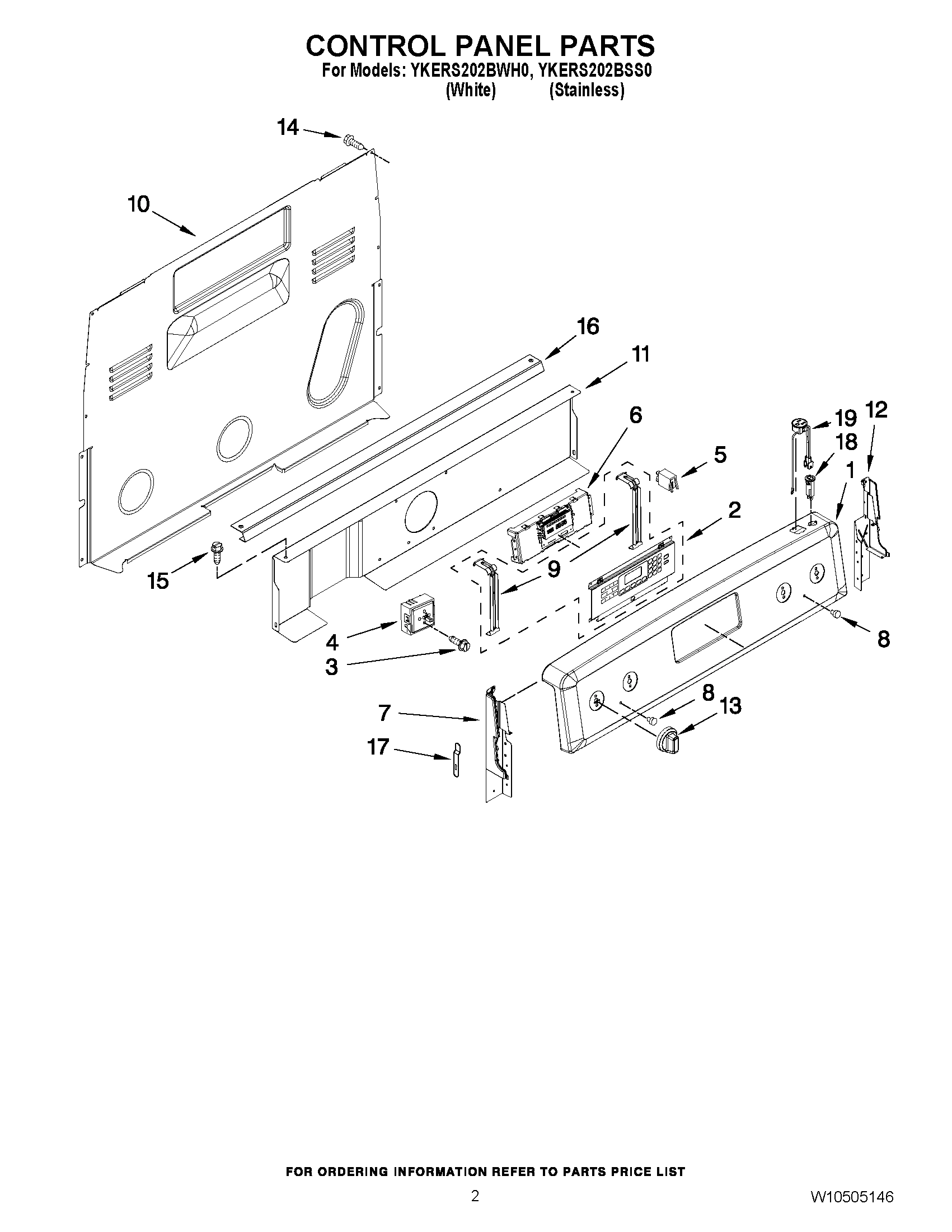 02 - CONTROL PANEL PARTS