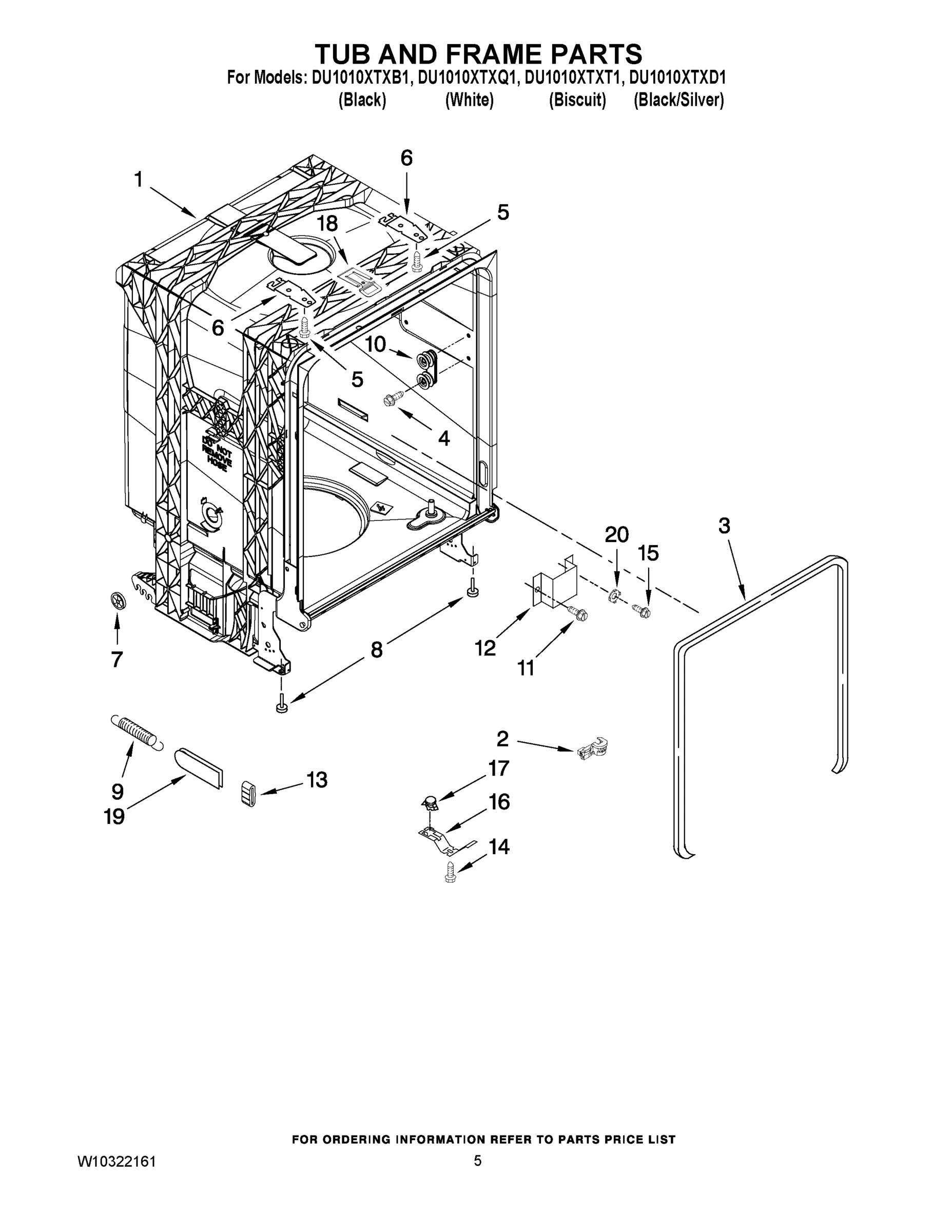 05 - TUB AND FRAME PARTS