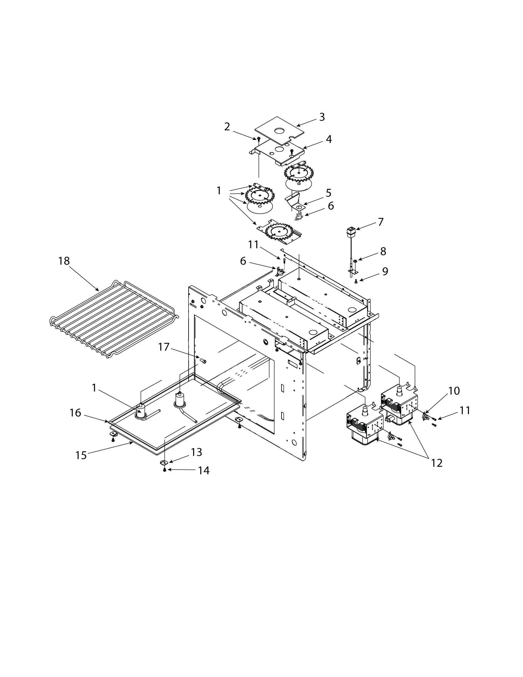 MAGNETRON / STIRRER SYSTEM / TEMP SENSORS