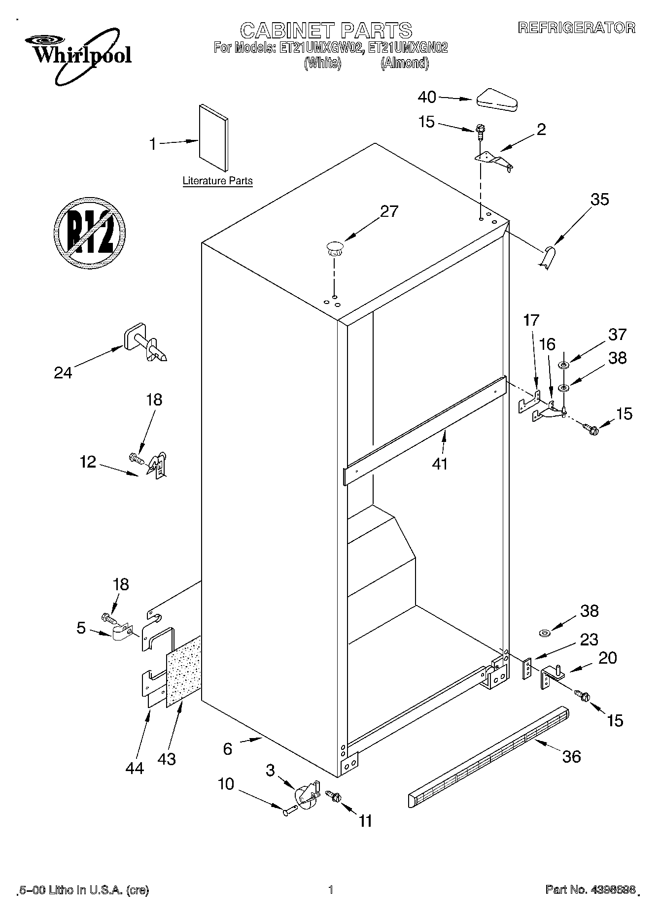 01 - CABINET, LITERATURE