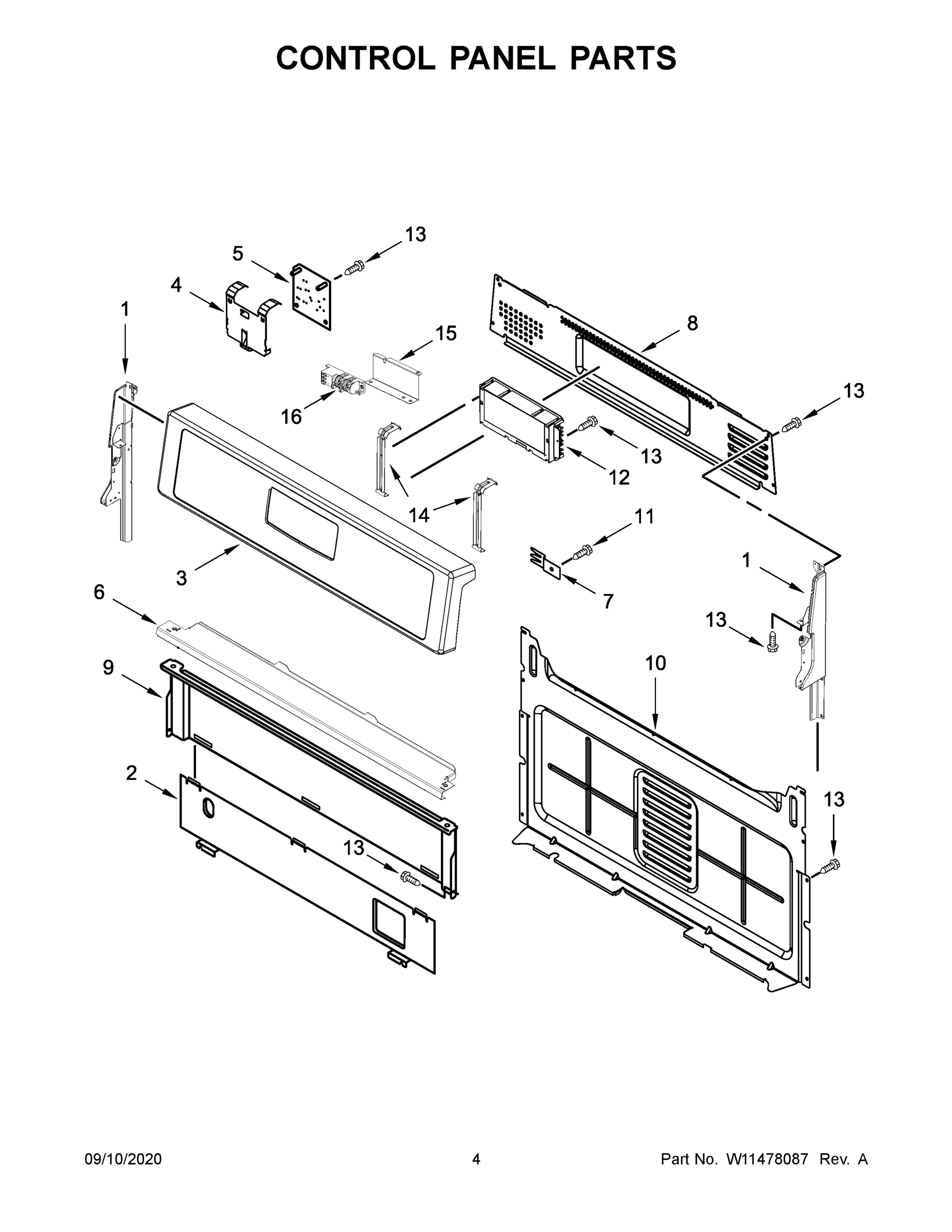 03 - CONTROL PANEL PARTS