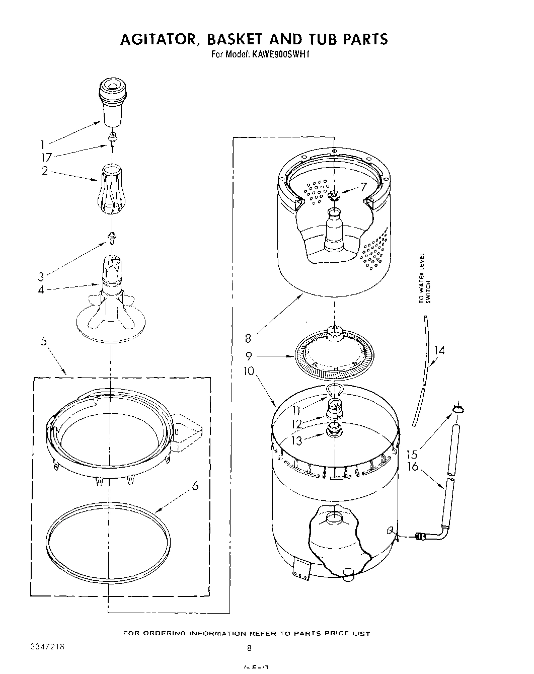 05 - AGITATOR, BASKET AND TUB