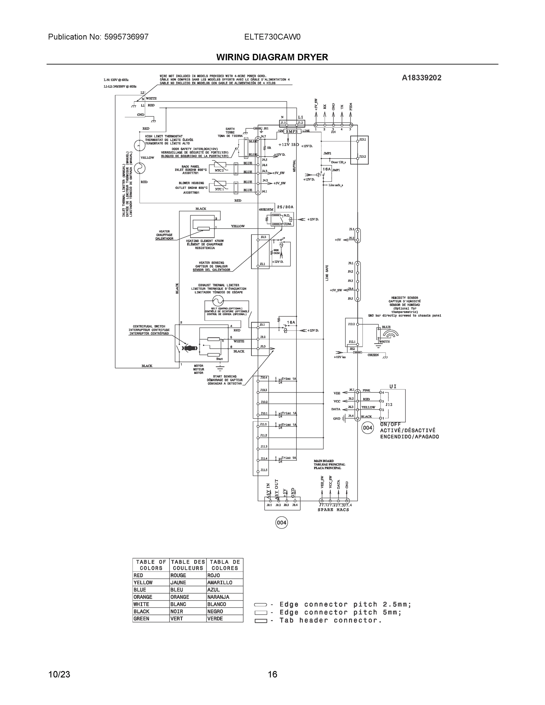 07 - WIRING DIAGRAM DRYER