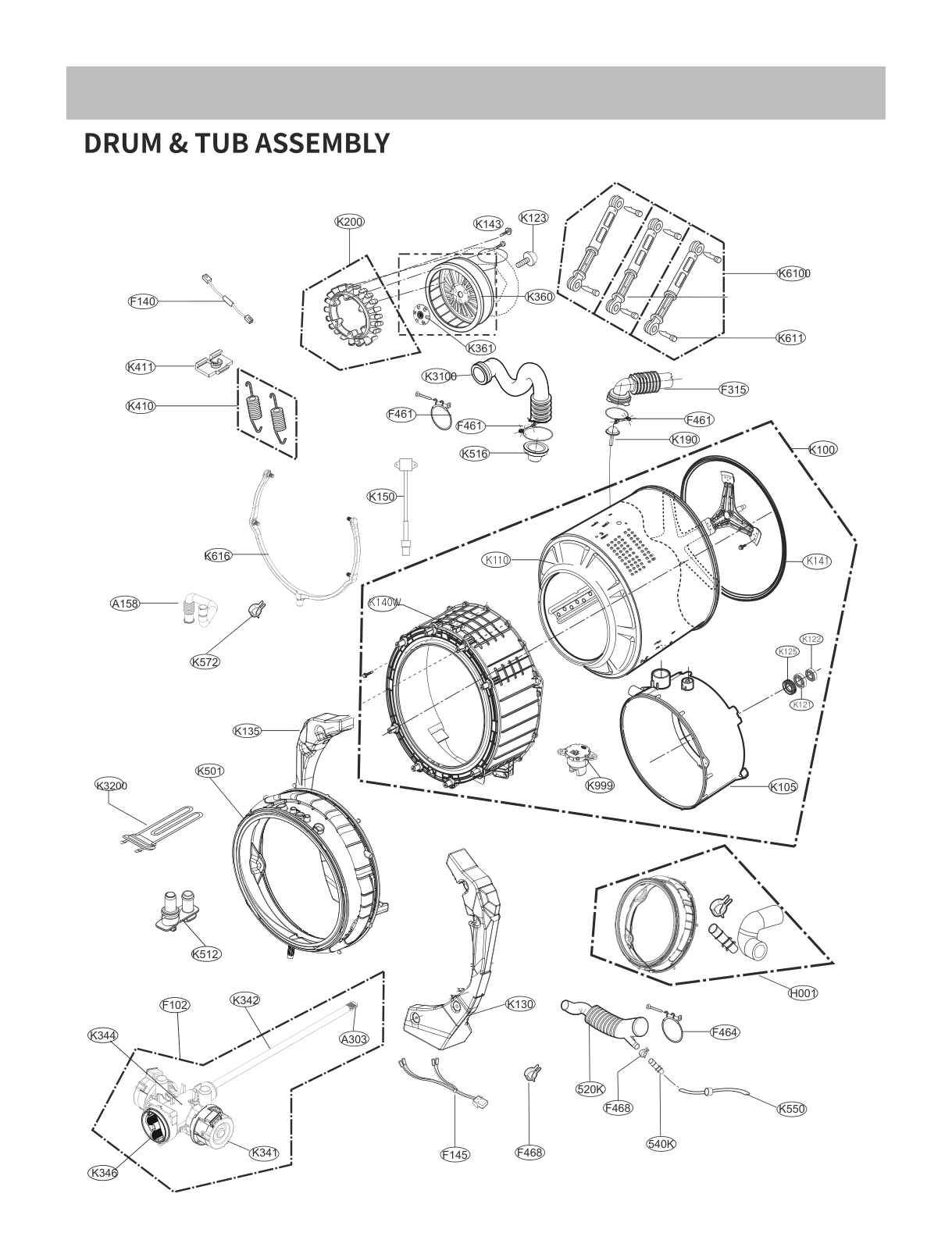 DRUM & TUB ASSEMBLY