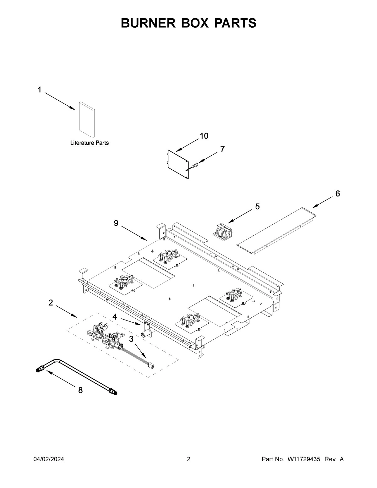 02 - BURNER BOX PARTS