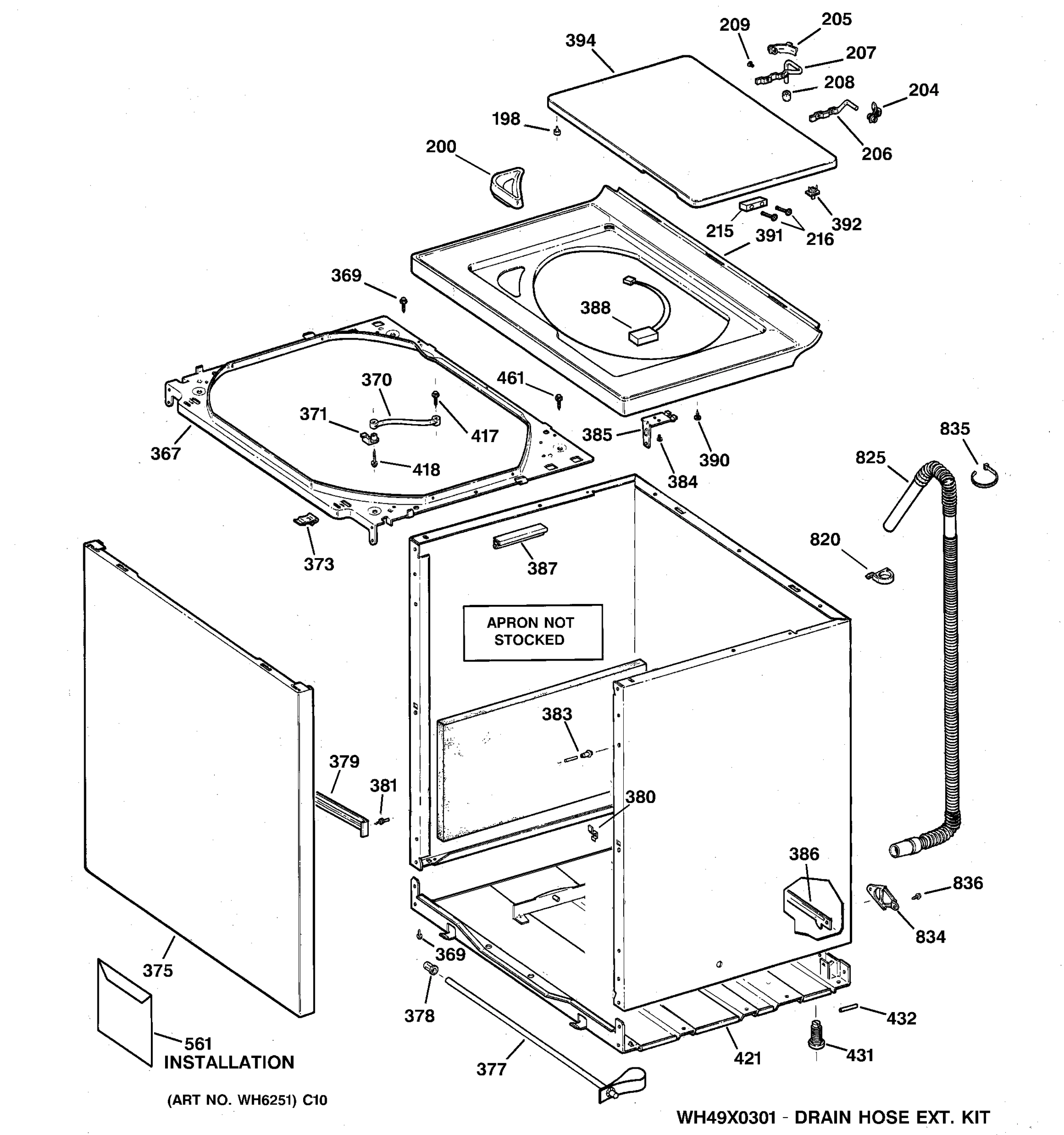 CABINET, COVER & FRONT PANEL