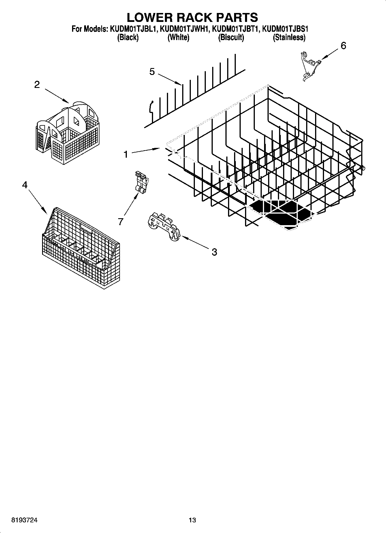 10 - LOWER RACK PARTS