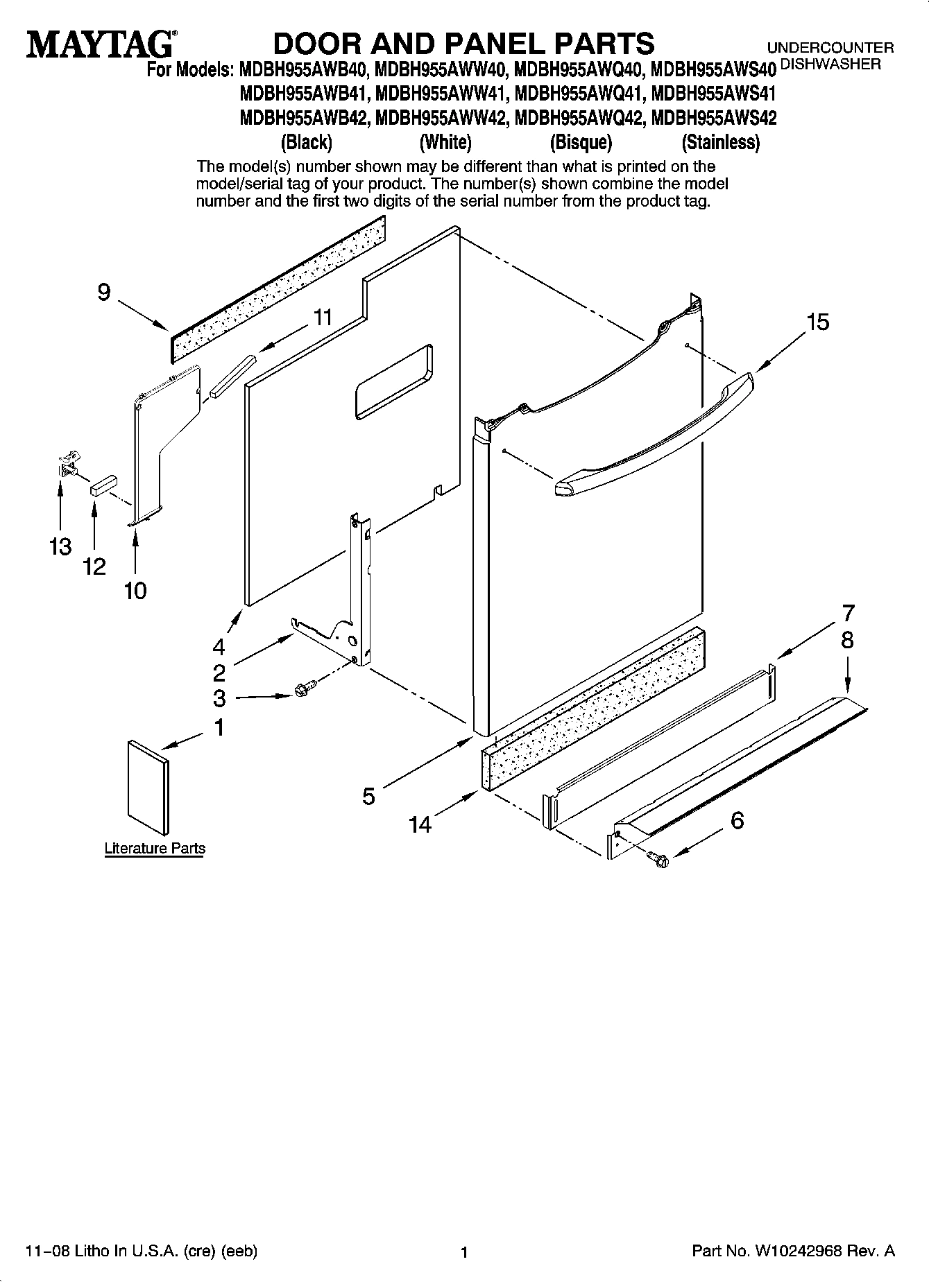 01 - DOOR AND PANEL PARTS