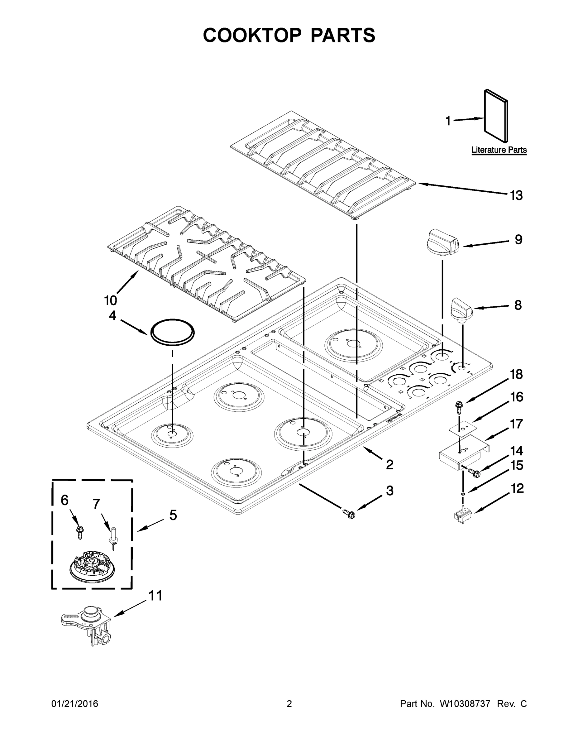 02 - COOKTOP PARTS